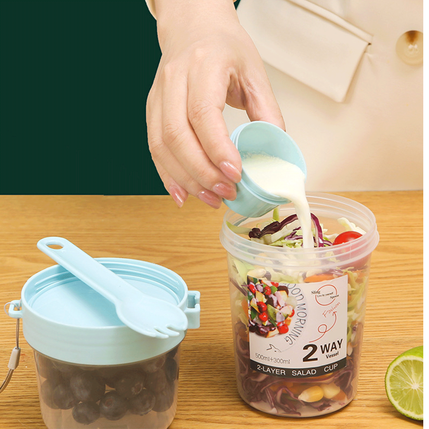 27oz Salad Cup Container Set 6