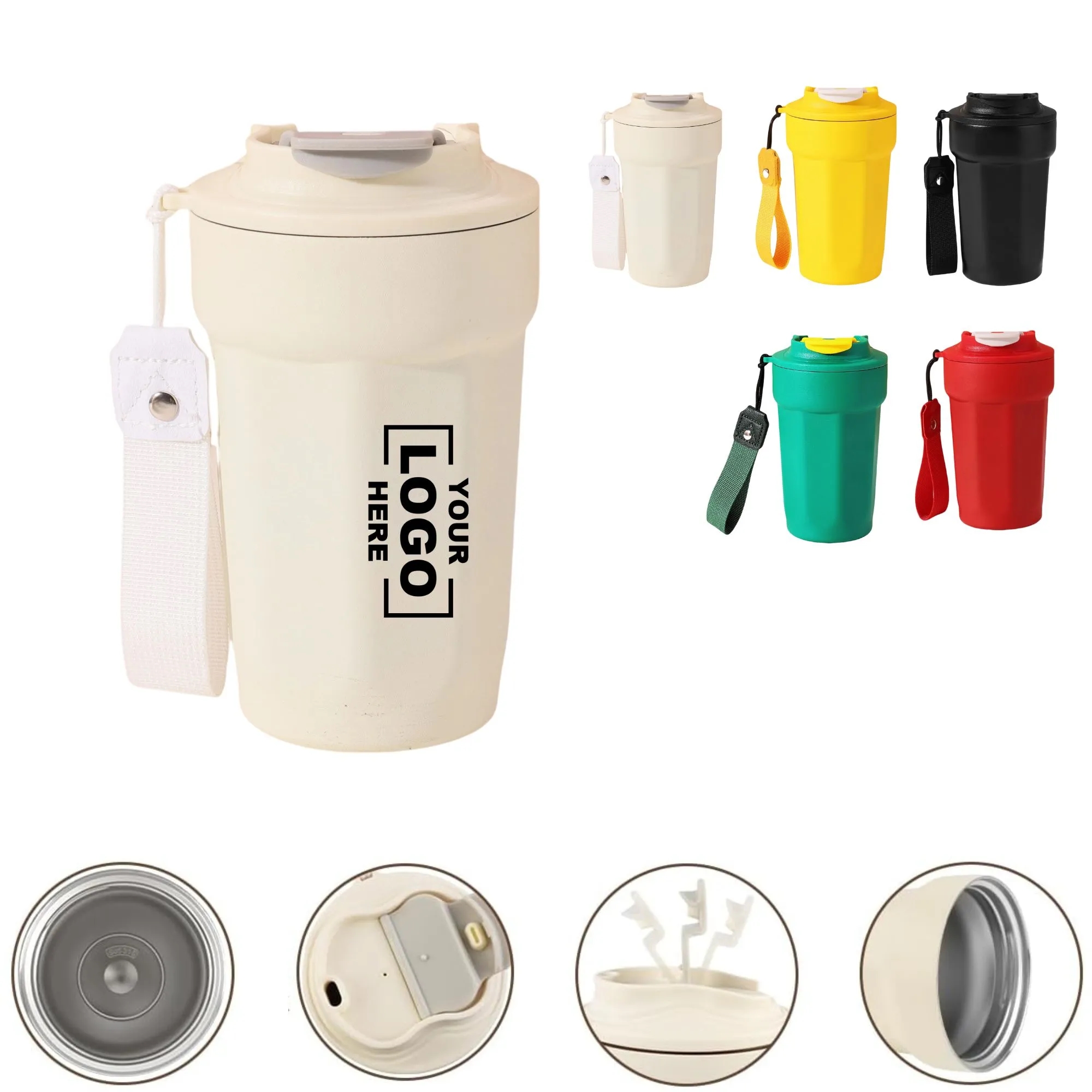 15oz 316 Stainless Steel Insulated Octagonal Coffee Cup