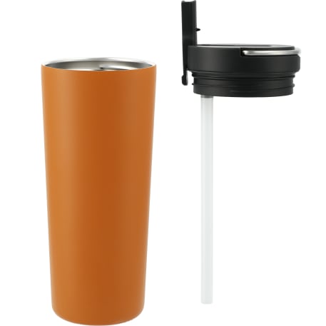 Thor Copper Insulated Tumbler 24oz Flip Straw Lid 202