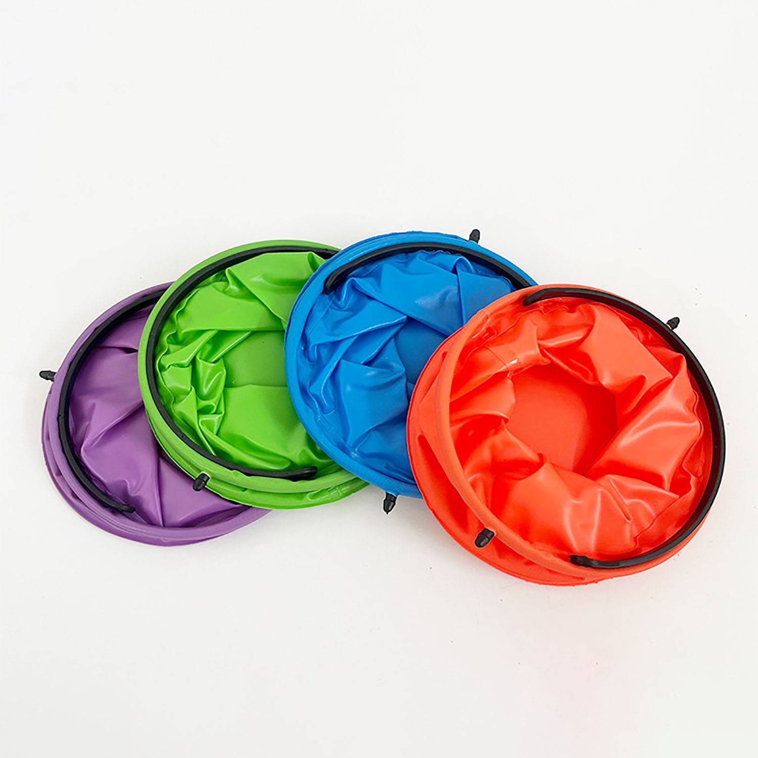 Folding PVC Beach Sand Bucket for Kids 5