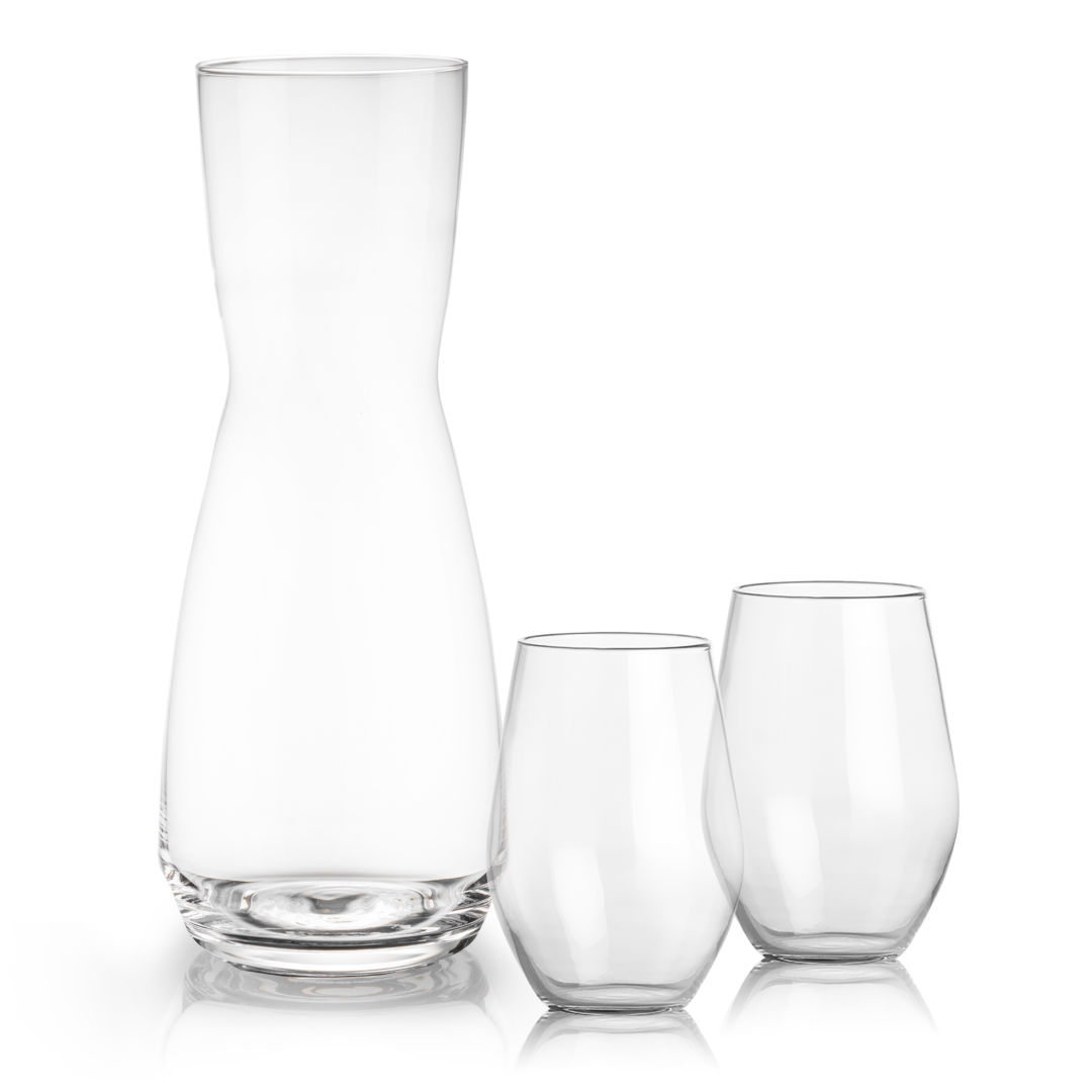 Mason Carafe & Vale Stemless Wine Set 4
