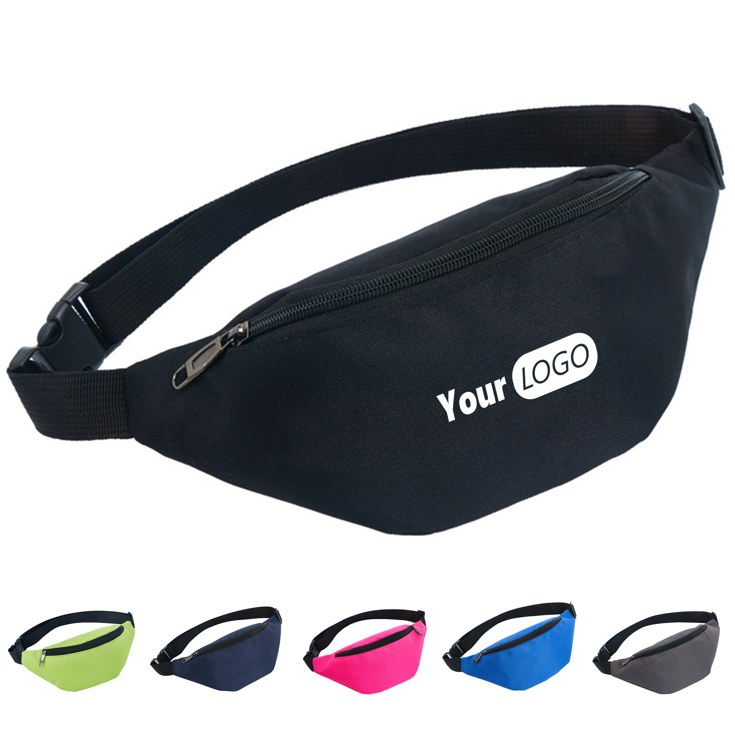 Oxford Solid Color Running Waist Bag 5