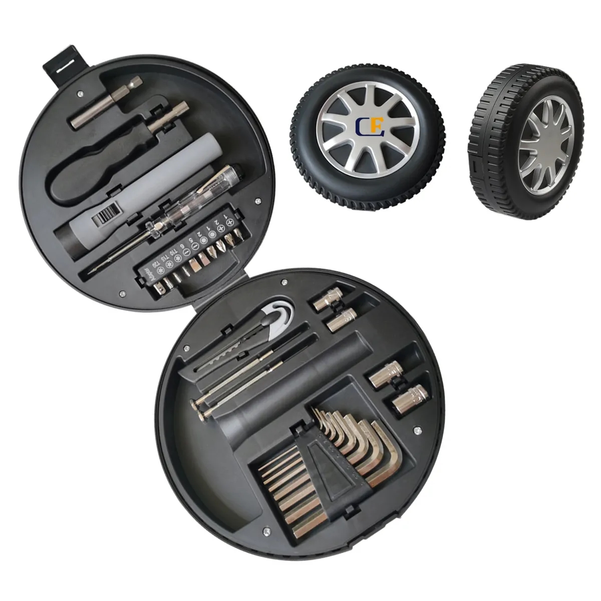 Industries Multi Tool Gift Set in Tire Shape Case 2
