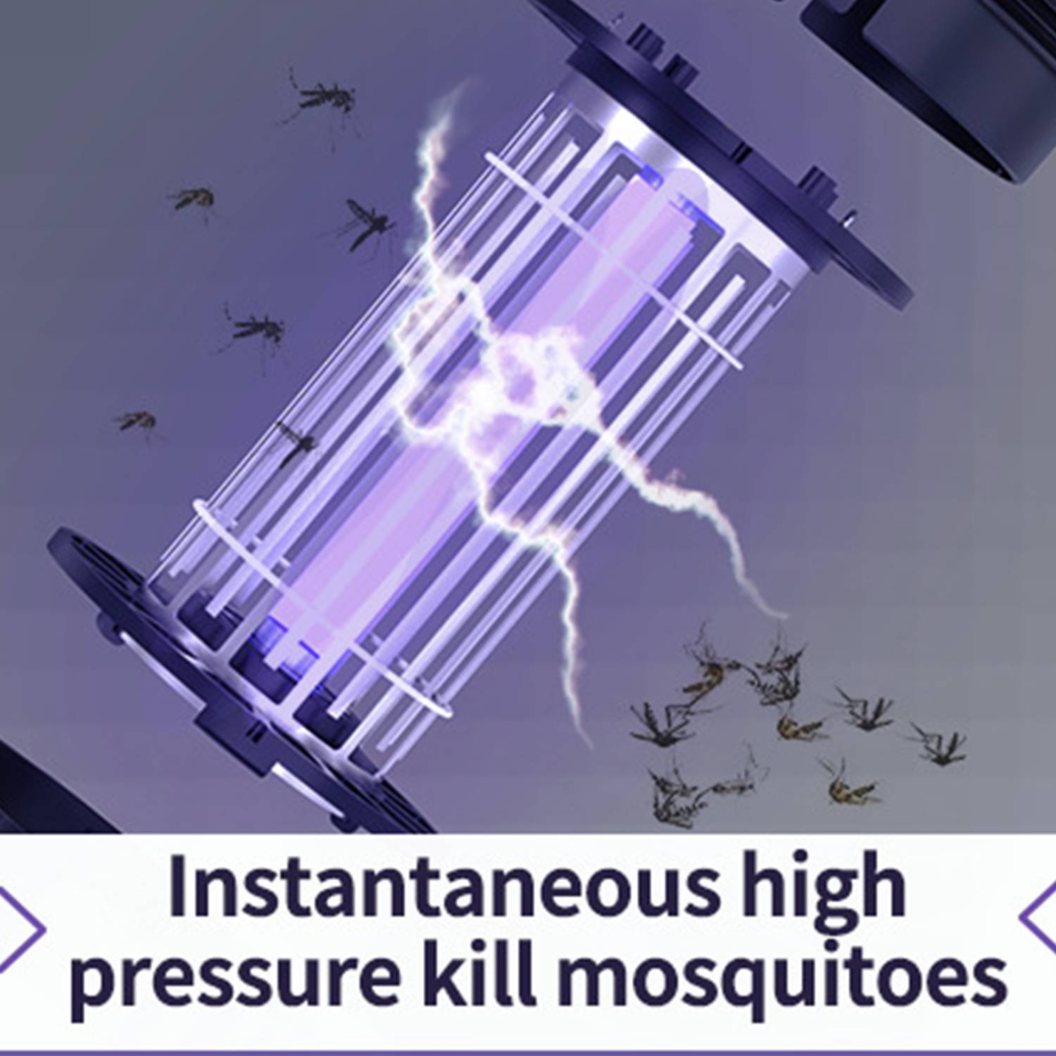 Led Mosquito Killer Lamp Purple Light Lure Hanging Type 9