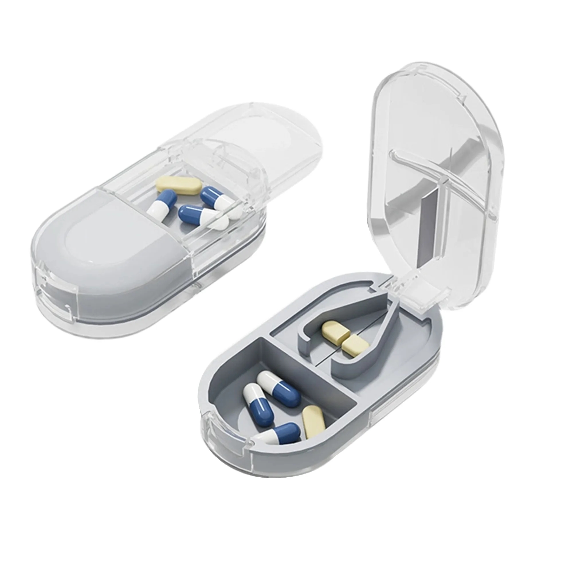 2-in-1 Portable Pill Cutter and Storage Box 4
