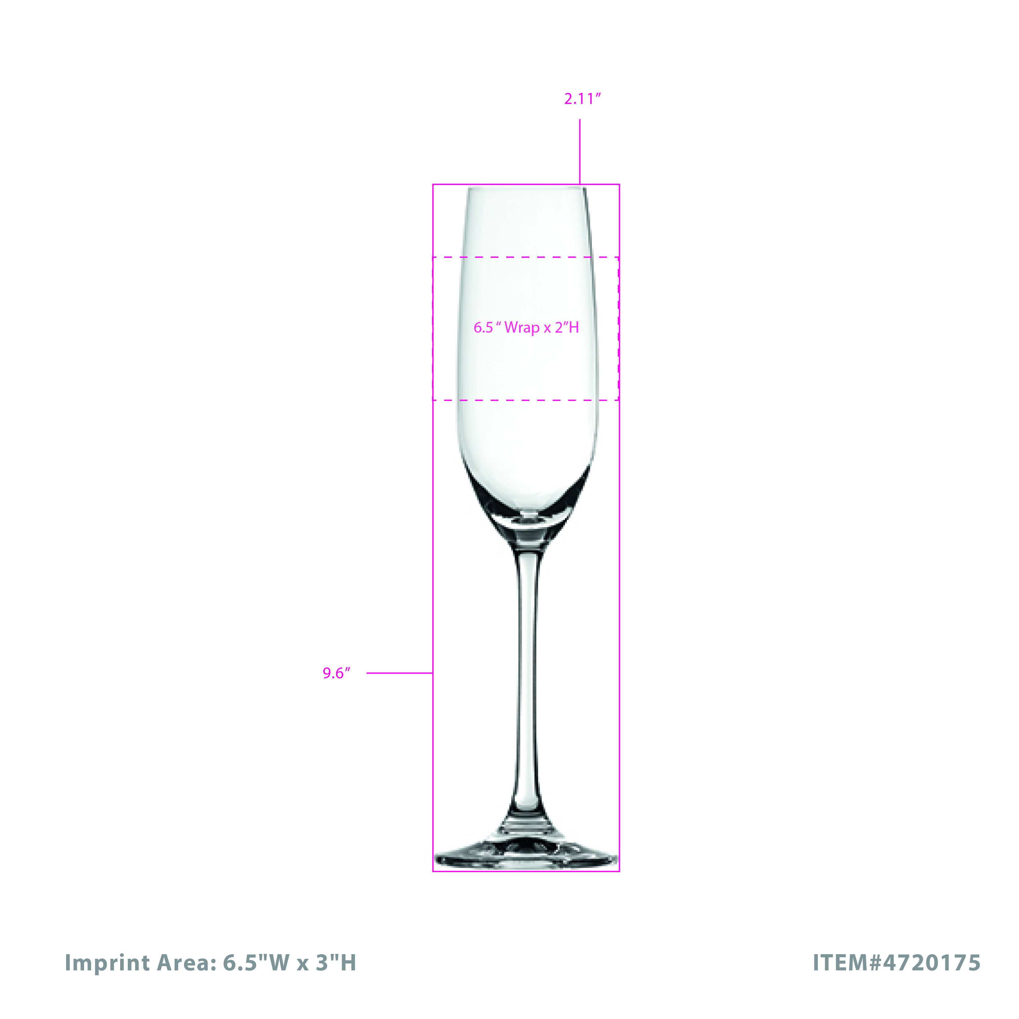 Spiegelau Salute 7.4 oz Champagne Flute, set of 4 3