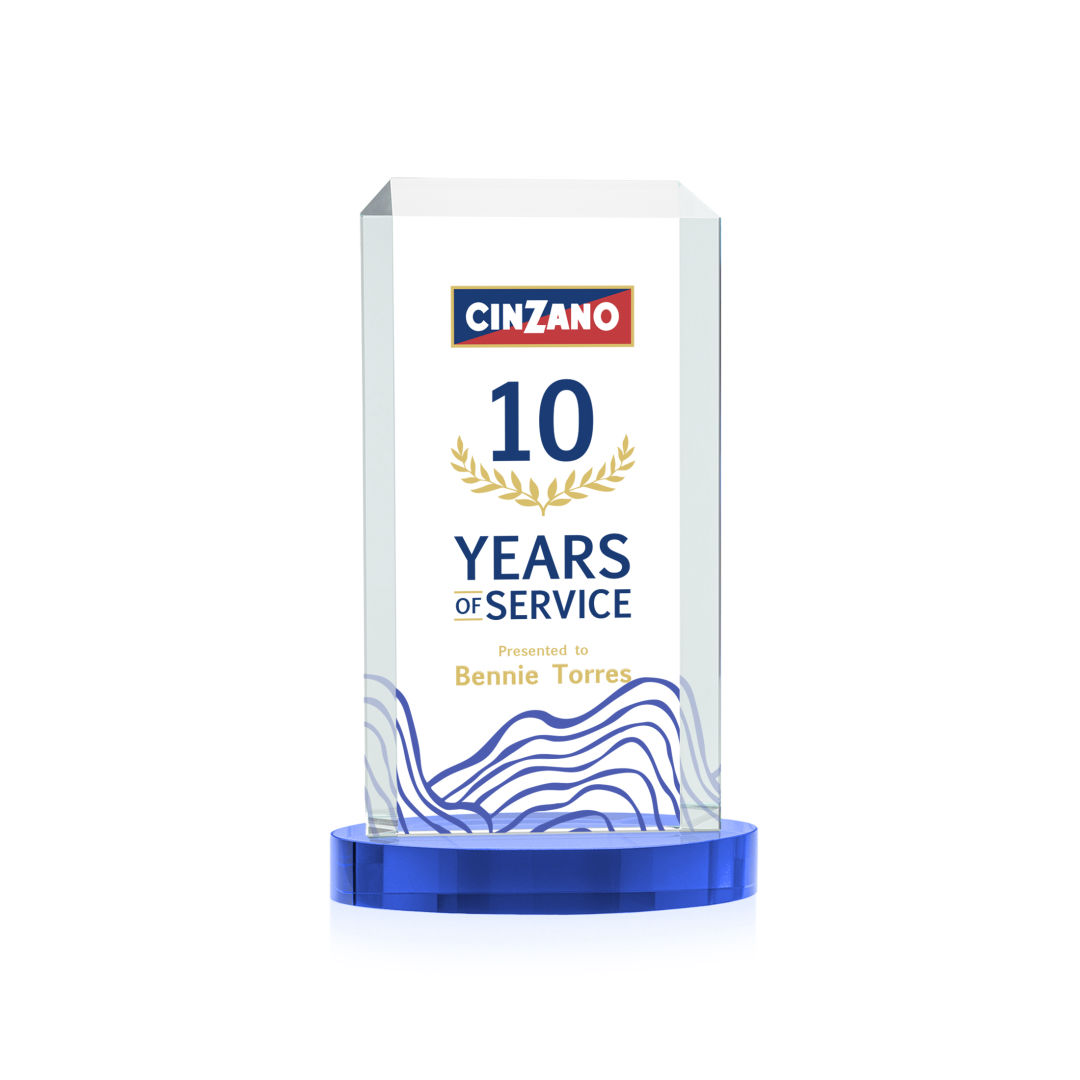 Dalton VividPrint™ Award on Alberton Base - Sky Blue 2