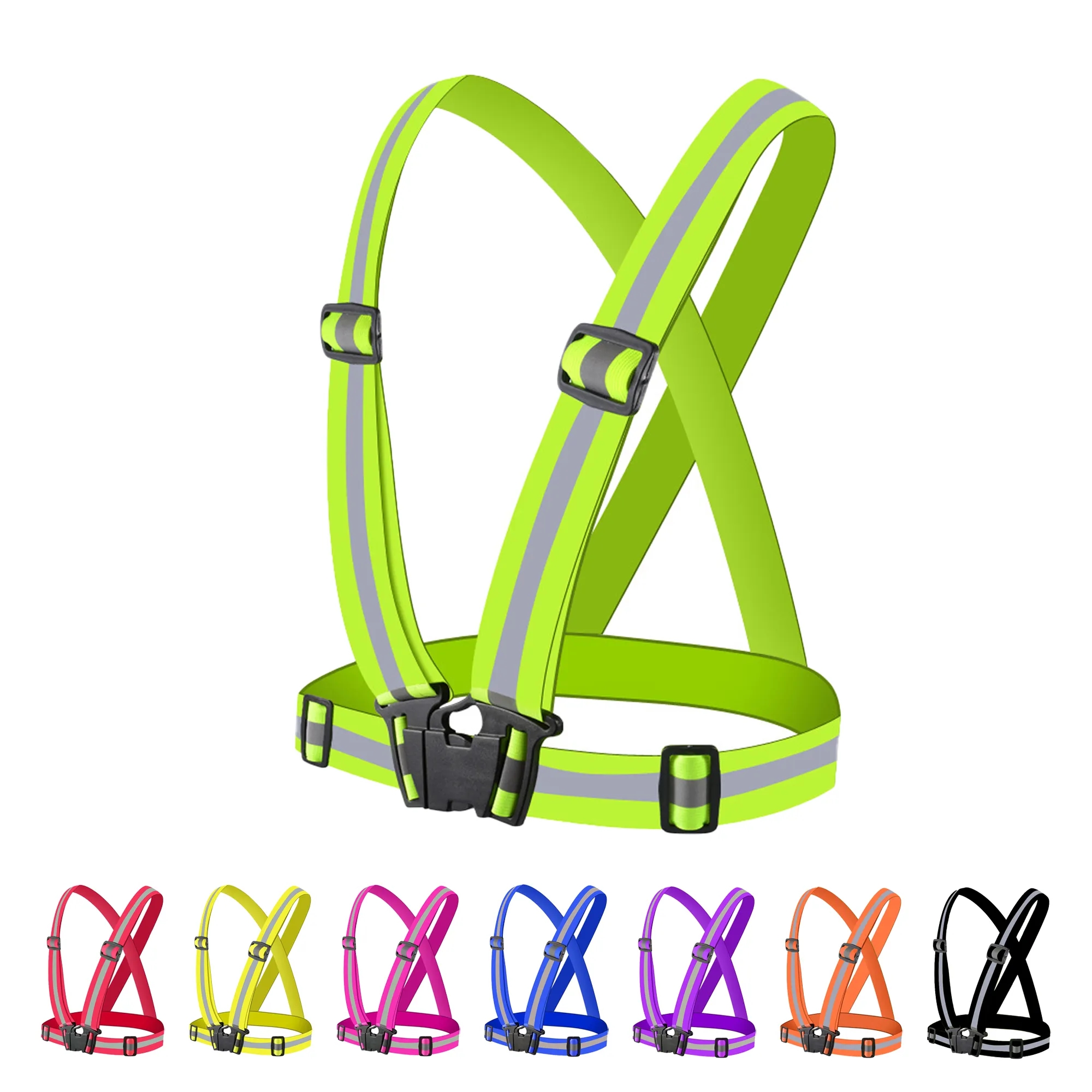 Adjustable Reflective Safety Running High Visibility Belt 6
