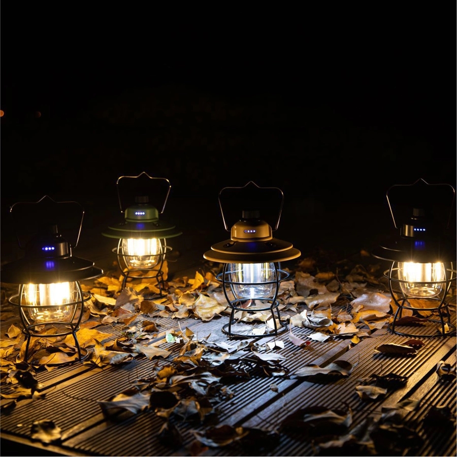 Retro Outdoor Camping Light & Picnic Lantern with Power Bank 16