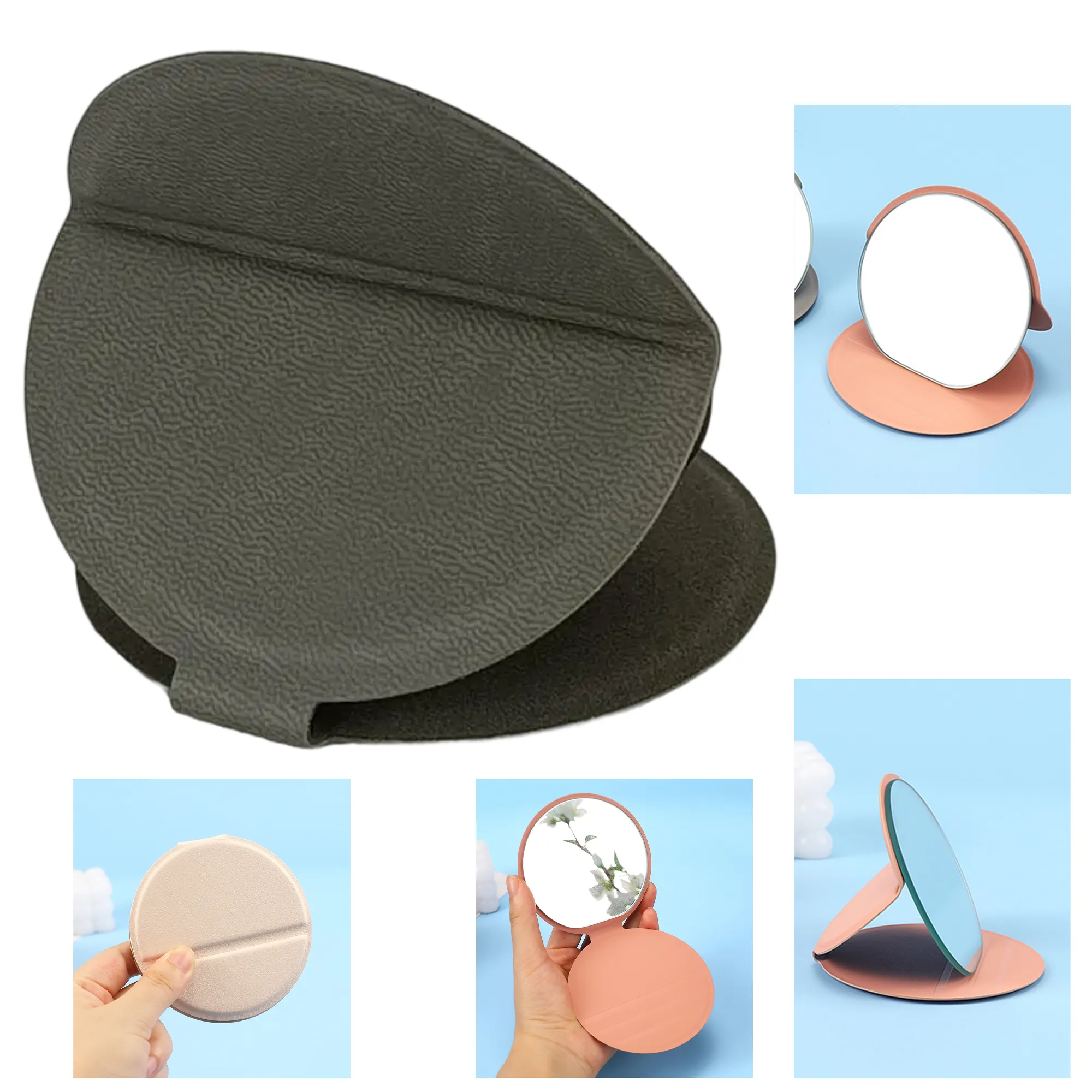 Compact Round Folding Vanity Mirror 4
