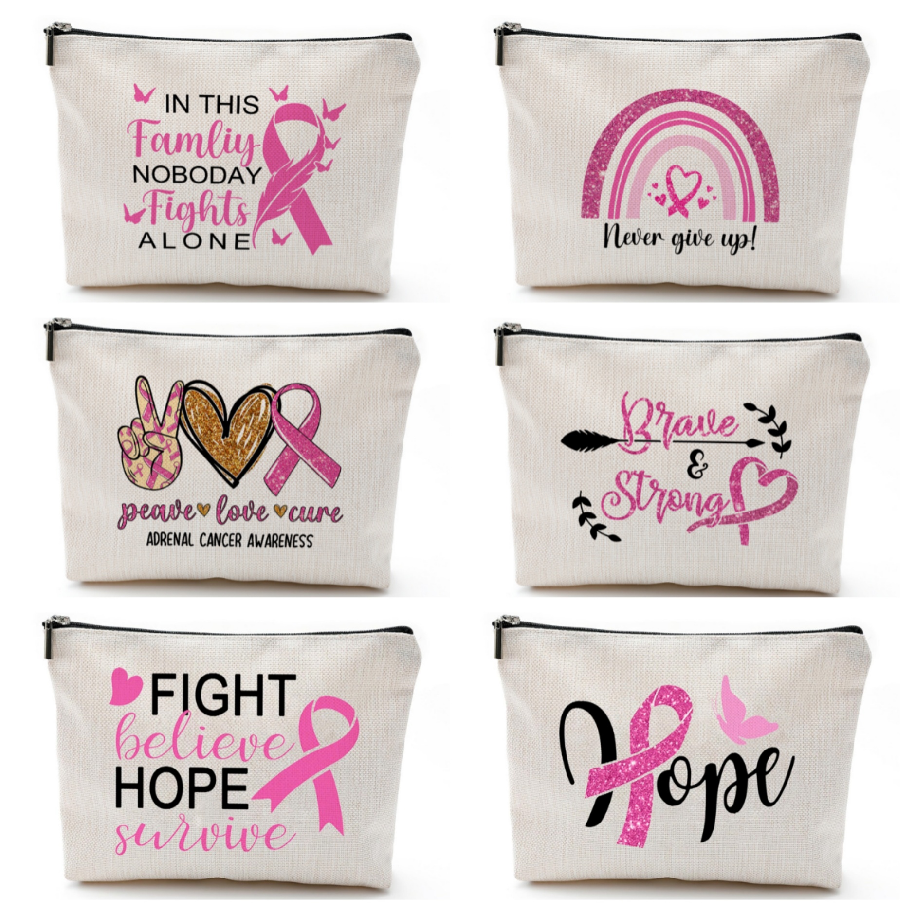 Breast Cancer Awareness Cosmetic Bag 7