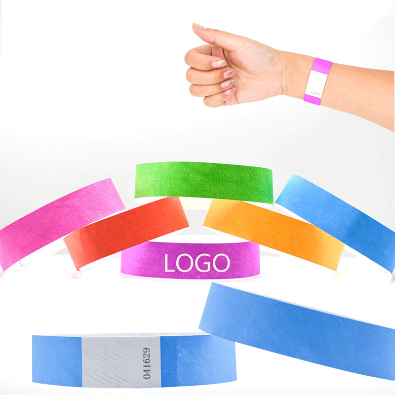 Custom Tyvek Paper Wristbands for Events 5