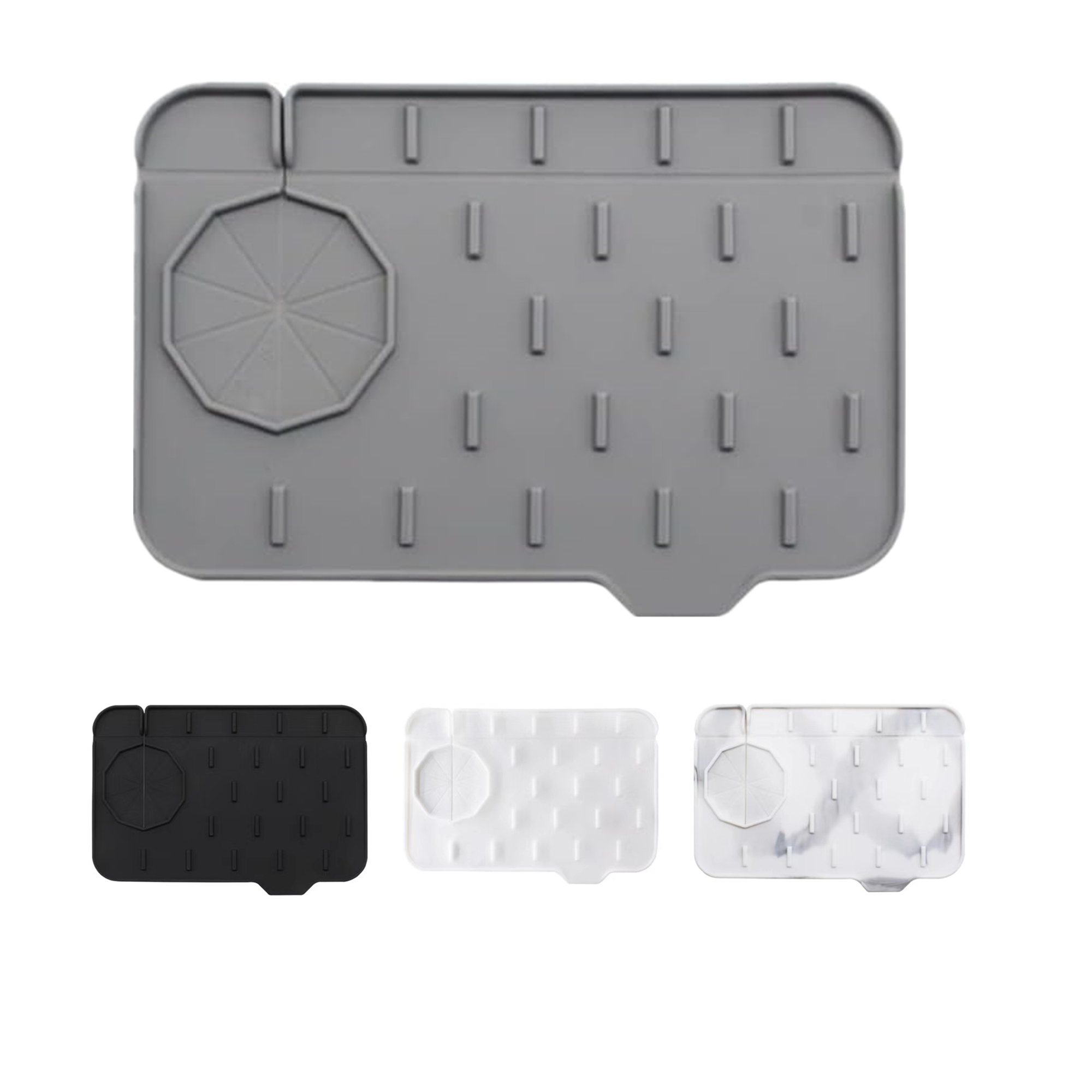 Water Absorbent Dish Drying Pads For Kitchen Countertop