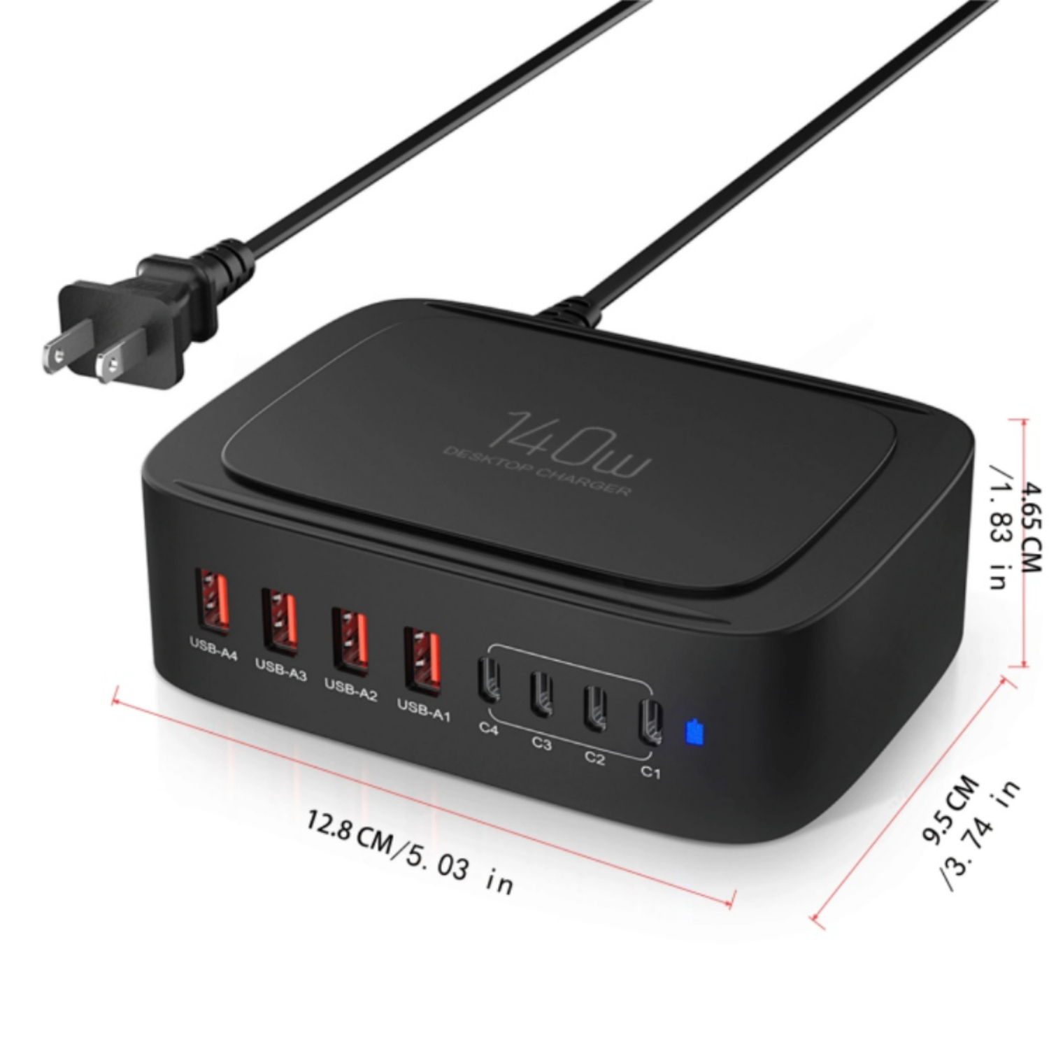 Power Hub 8-Port Desktop Charger - 140 W 5