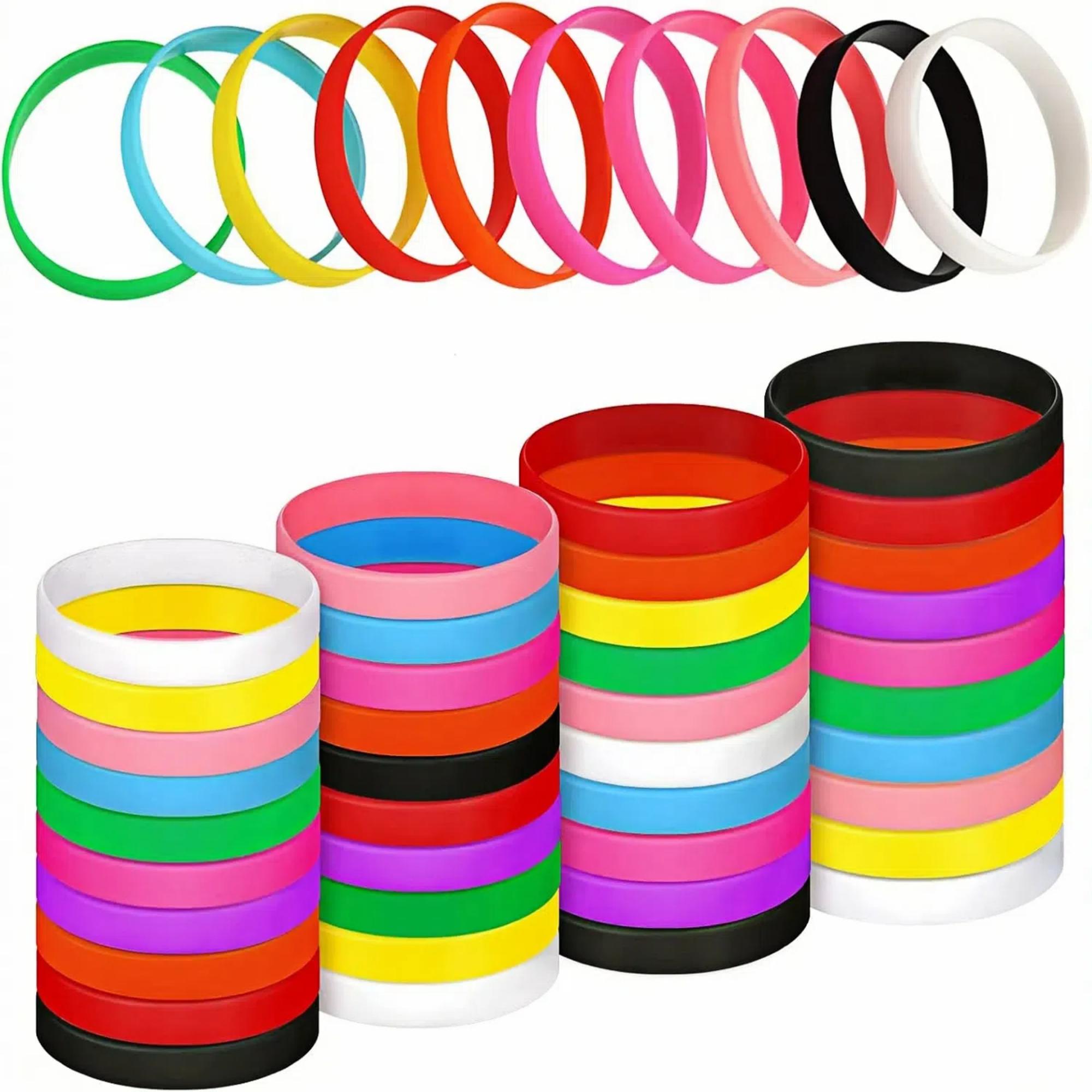 Adult Rubber Bracelets Silicone Wristbands 2