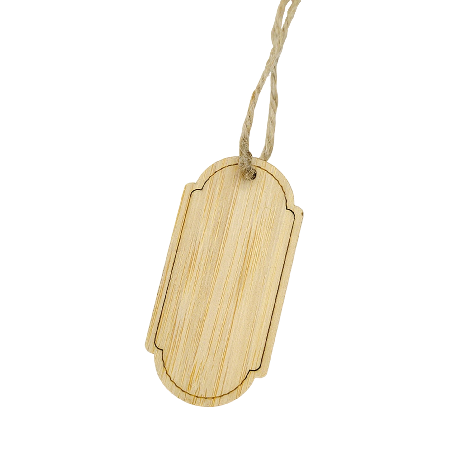 Bamboo Bookmark Tag Blank 1.4" Length X 2.7" Width 7