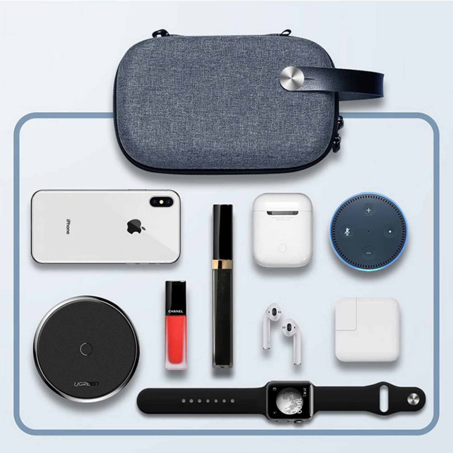 Premium Electronic Pouch Gadget Bag with PU Handle 3