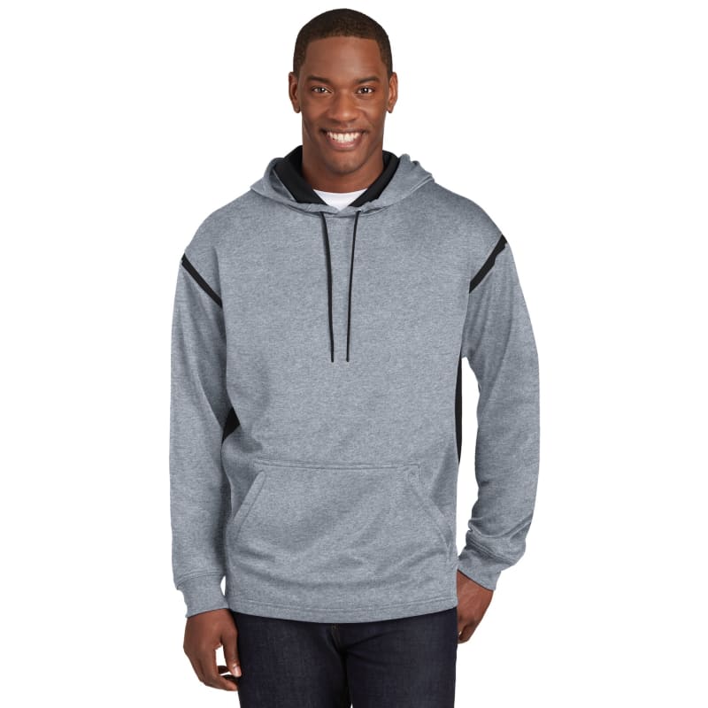 Sport-Tek Tech Fleece Colorblock Hooded Sweatshirt. 37