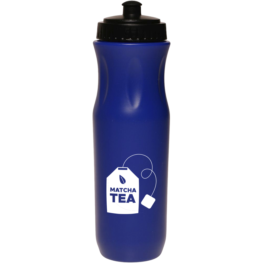 Plastic Sports Water Bottle - Push Cap, 26 oz.