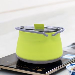 Collapsible Silicone Pot Camping Cooking Kettle 3