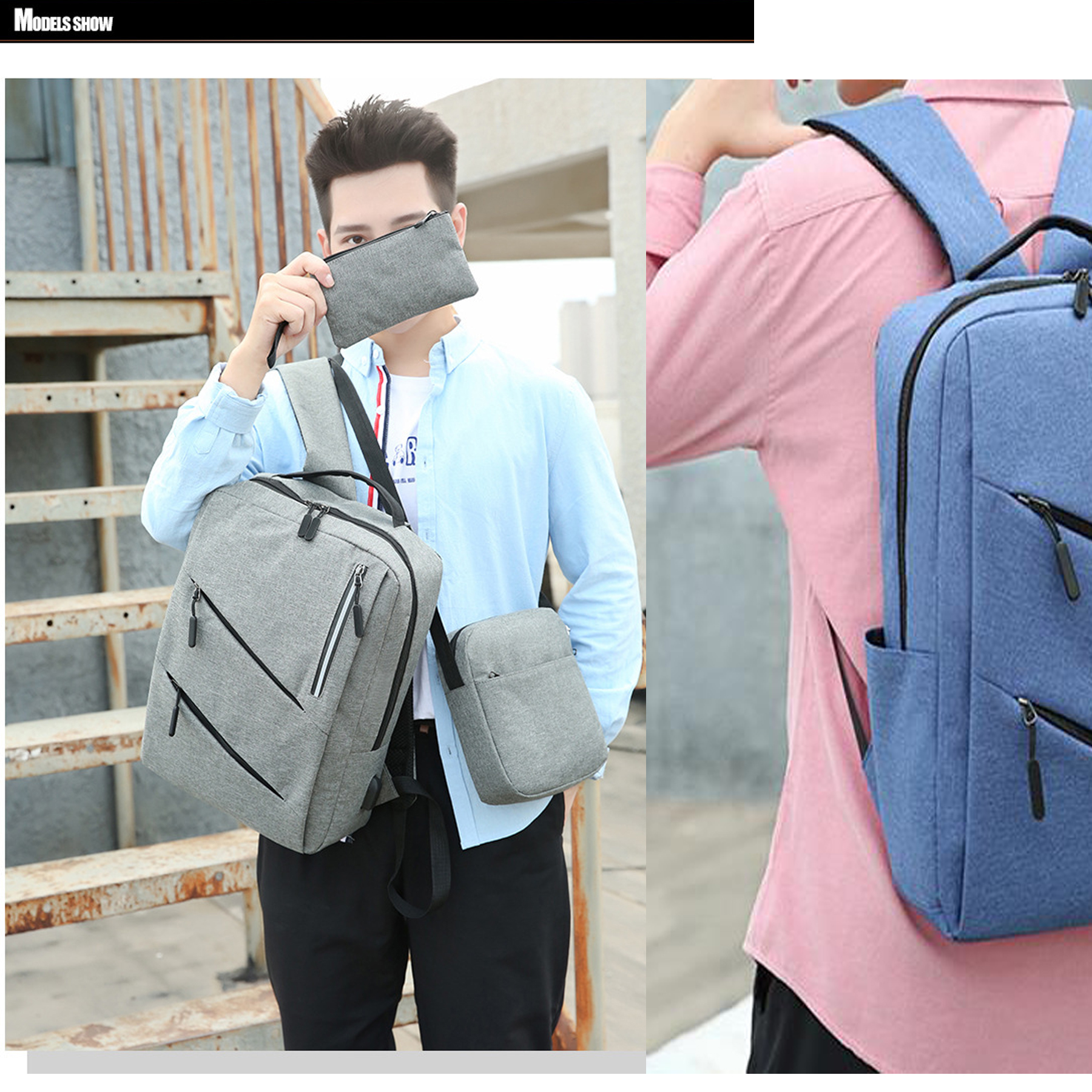 3-in-1 Business Laptop Backpack Set 5