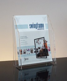 Clear Countertop Brochure Holder 1-tier 1-pocket 8 5"w