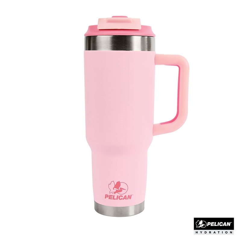 Pelican Porter™ Dual 40 oz. Dual Lid, Recycled Double Wall Stainless Steel Travel Tumbler 30