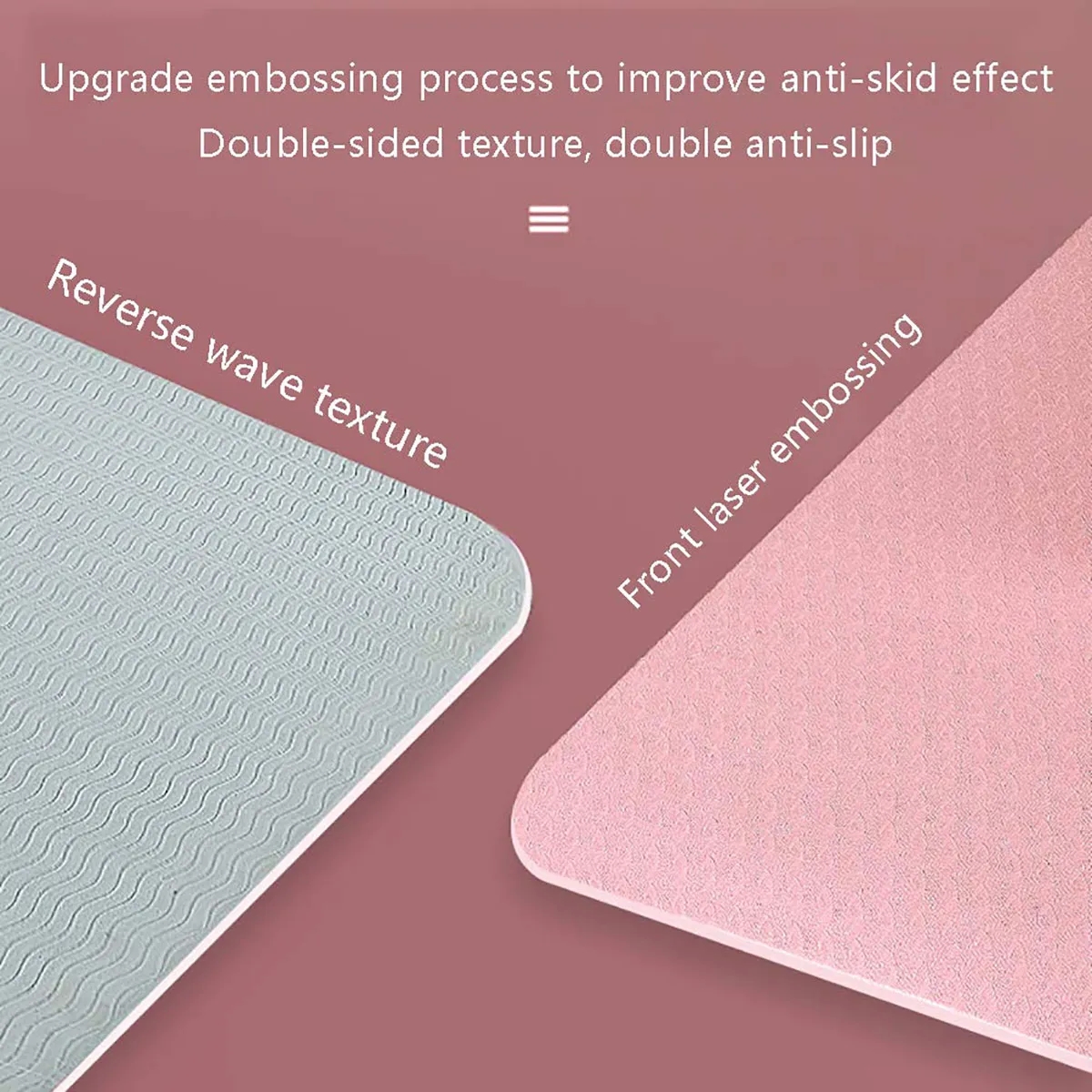 Two-color TPE Yoga Mat With Bag 6