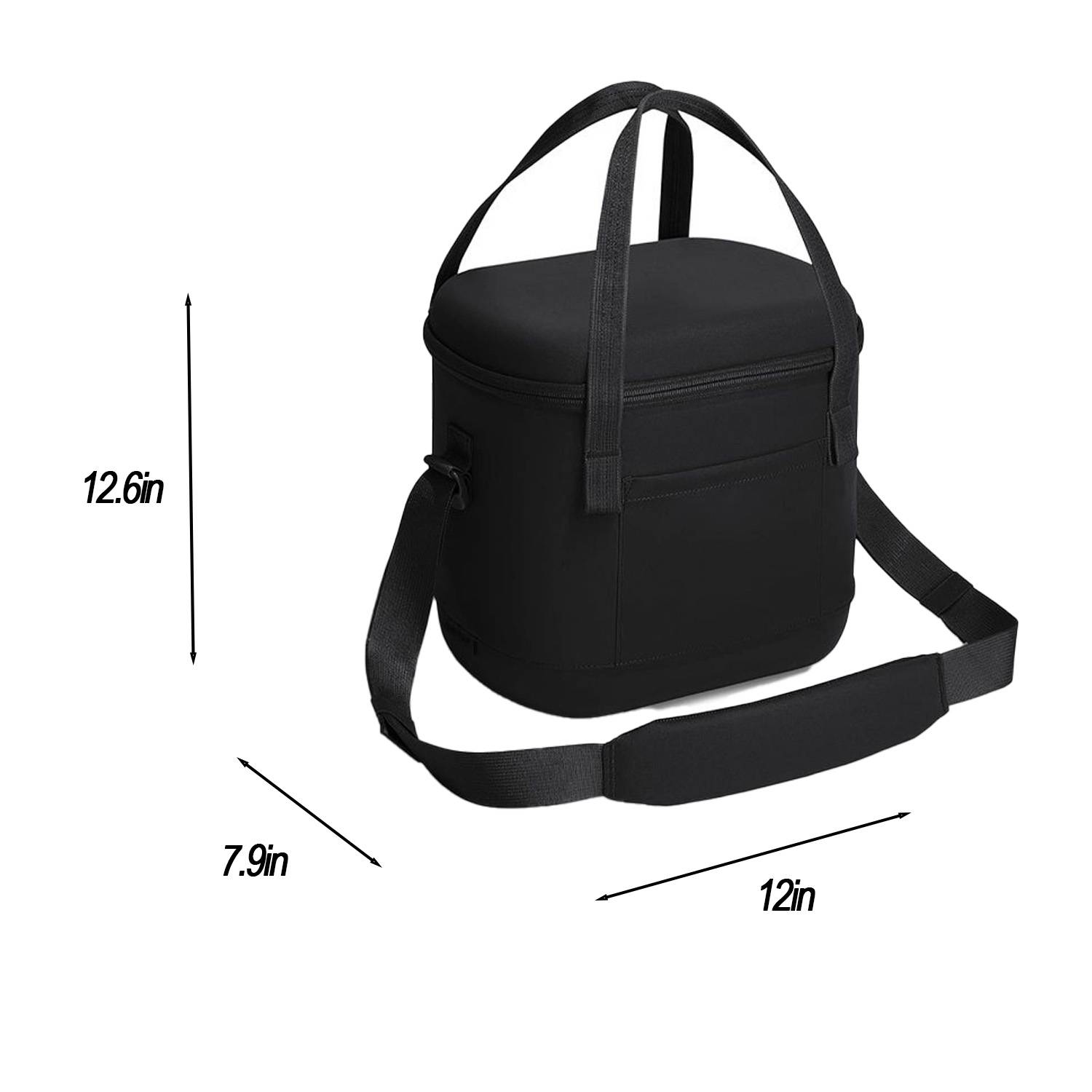 9L Oxford Insulated Cooler Crossbody Handbag 6