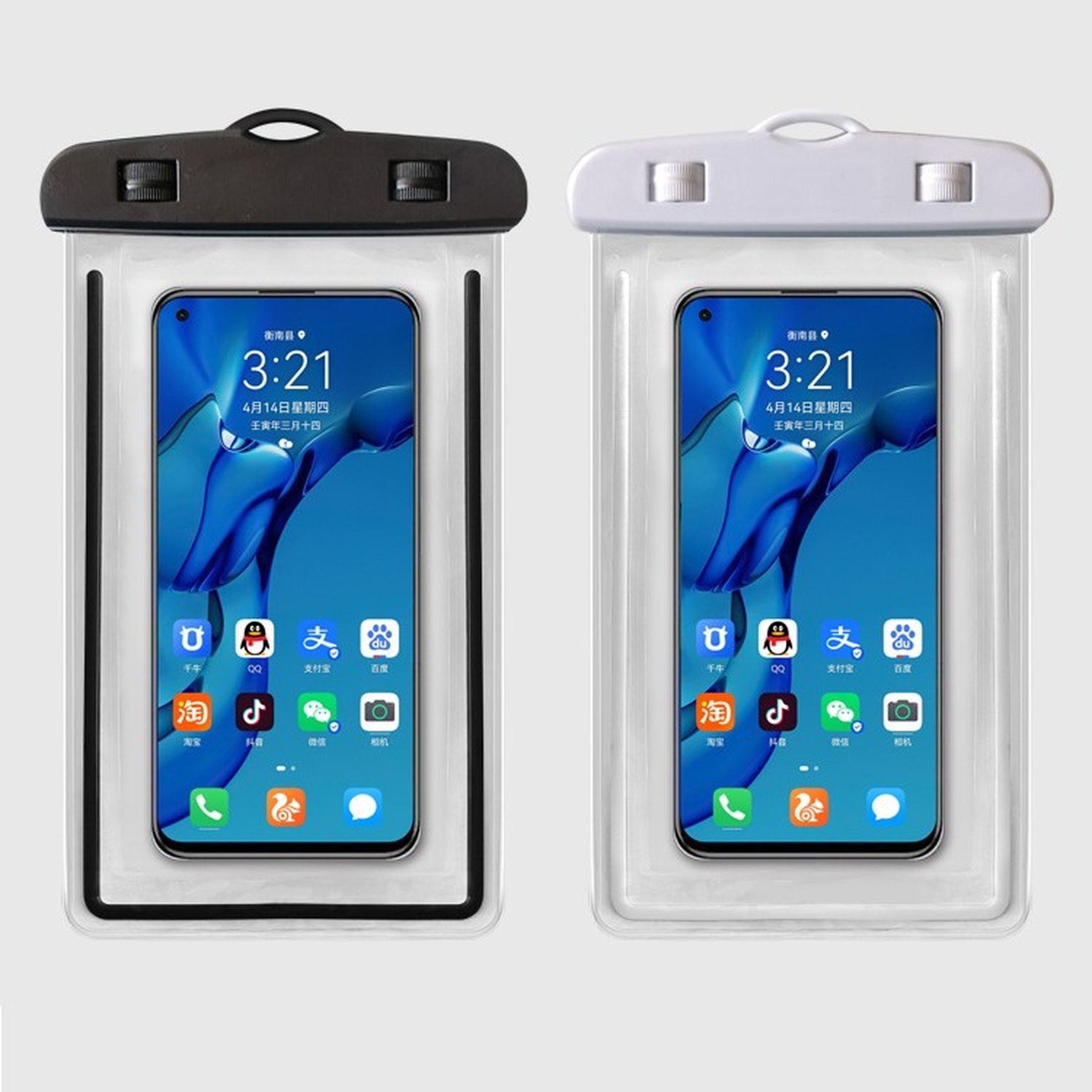 Waterproof Phone Pouch With Lanyard Luminous Phone Dry Bag 9