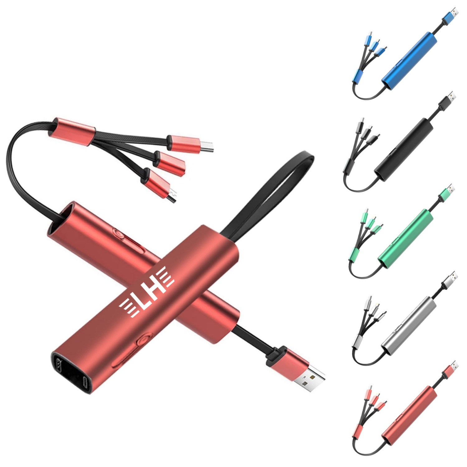 Portable 3-In-1 Storage USB Charger 1