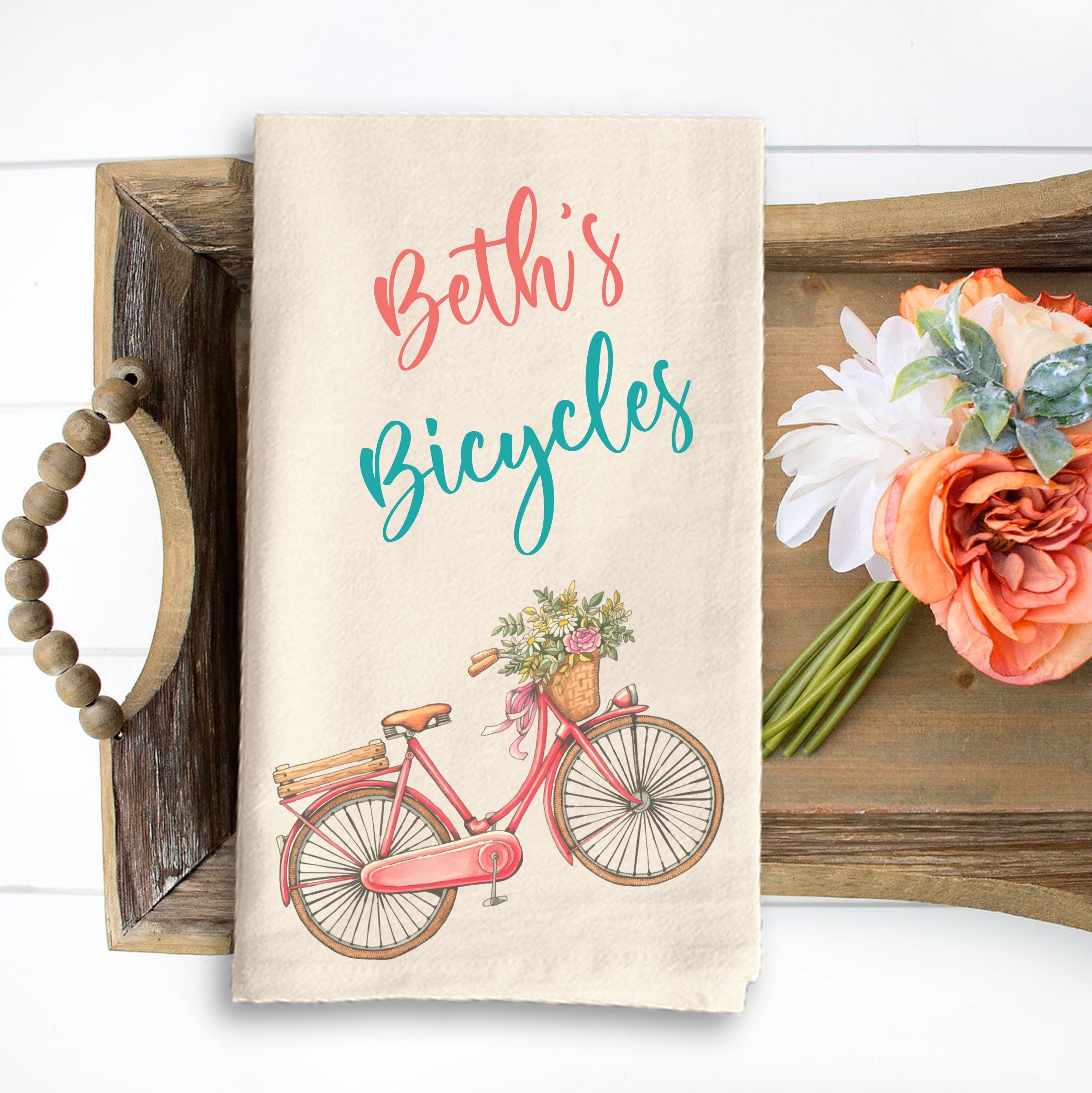 Natural Vintage Flour Sack Tea Towel 17