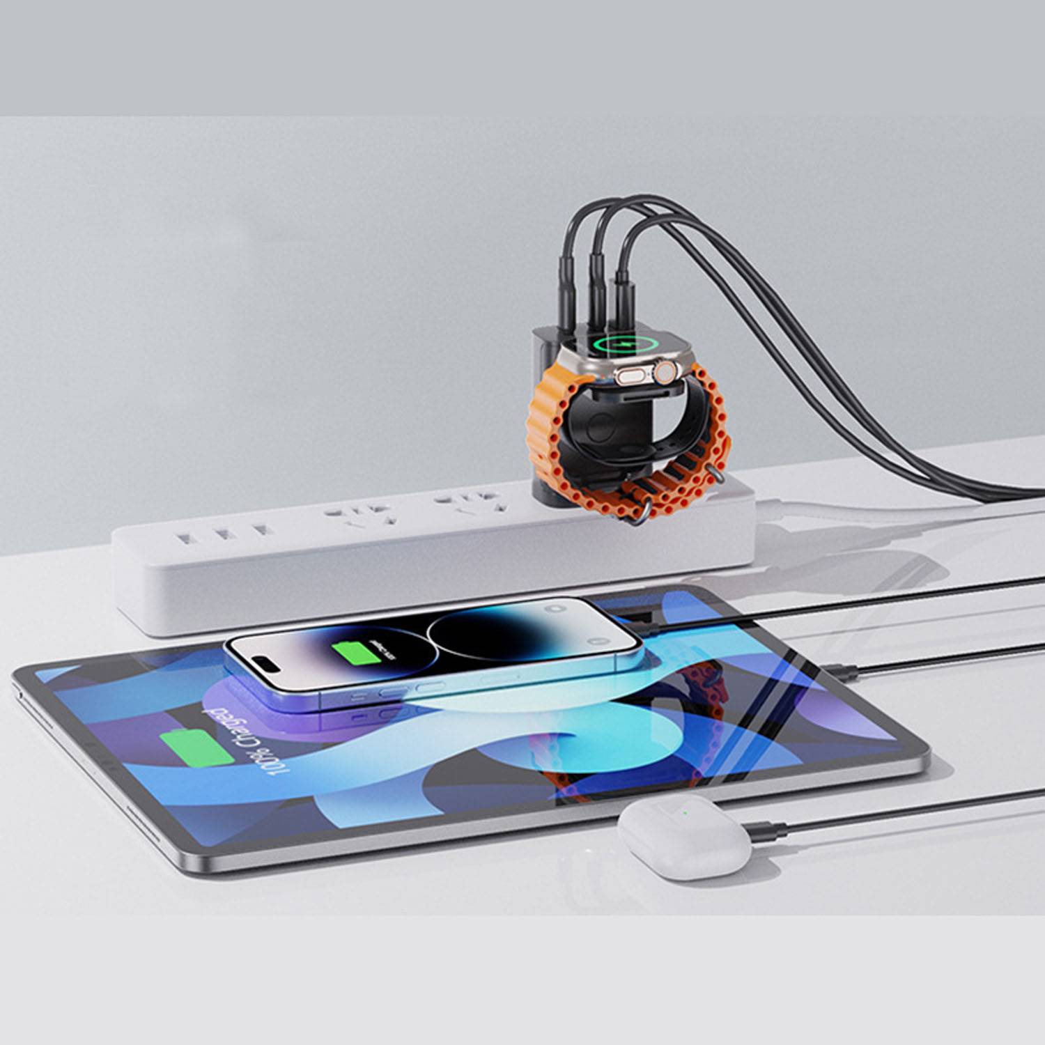 Portable Multi-Port PD Wireless Watch Charging Adapter 3