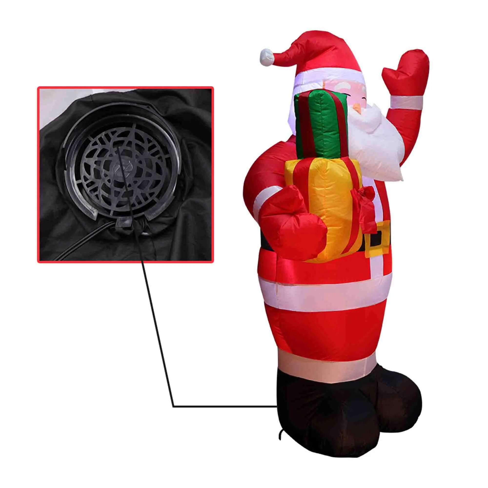 Inflatable Christmas Yard Decorations Santa Claus 3