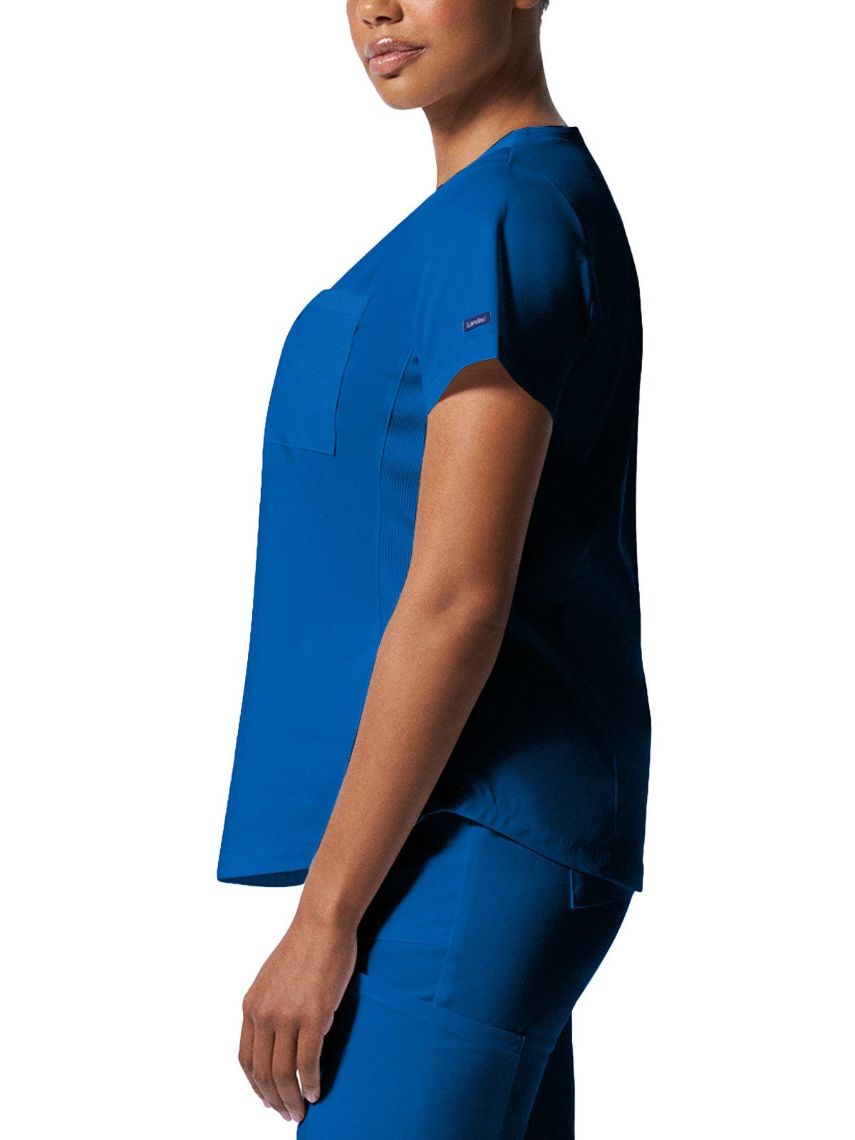 Landau - ProFlex - Women's Two-Pocket Back Princess Seamed V-Neck Top 9