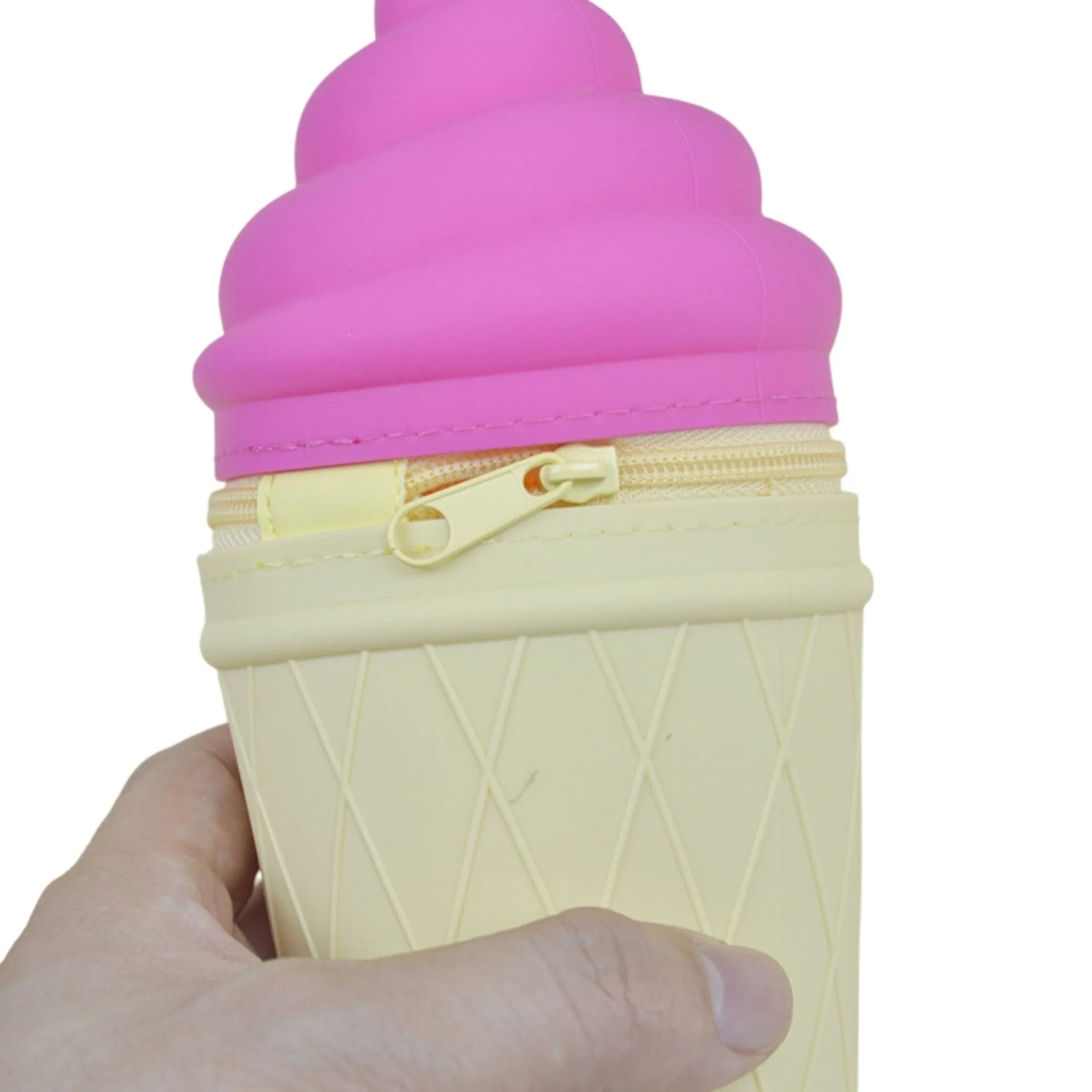 Novelty Cute Ice Cream Pencil Case Silicone Pouch 5
