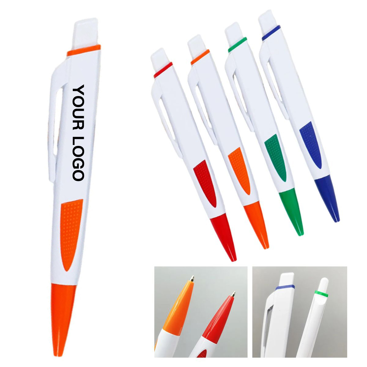 Retractable Writing Pen with Grip Handle 4