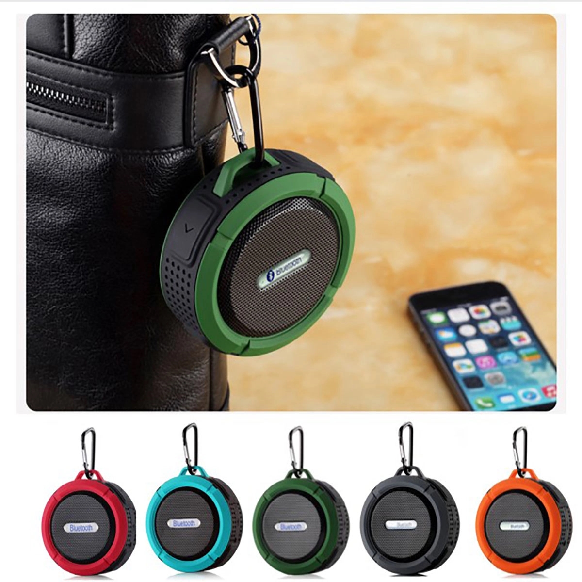 Outdoor Waterproof Bluetooth Speaker With Suction 3