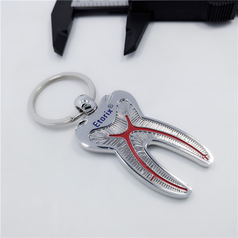 Creative Tooth Shape Metal Key Ring 6