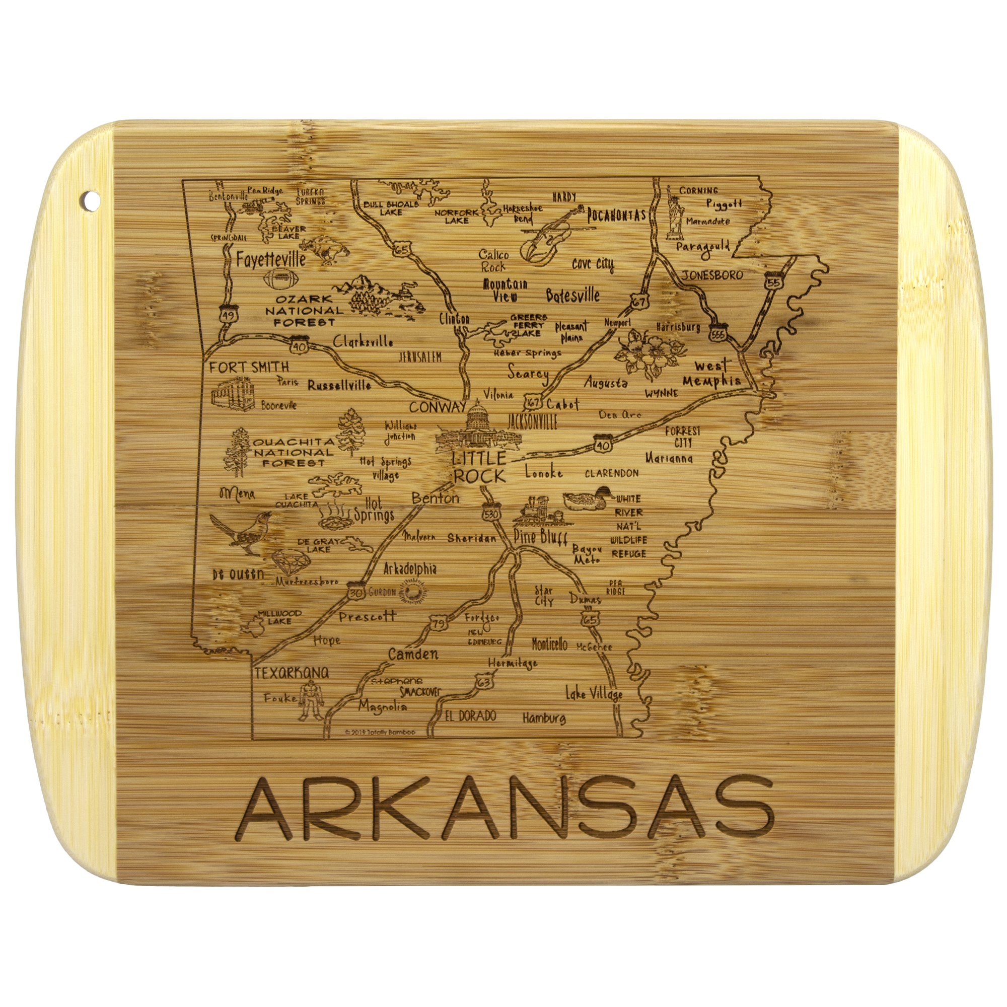 A Slice of Life Arkansas Serving & Cutting Board 2