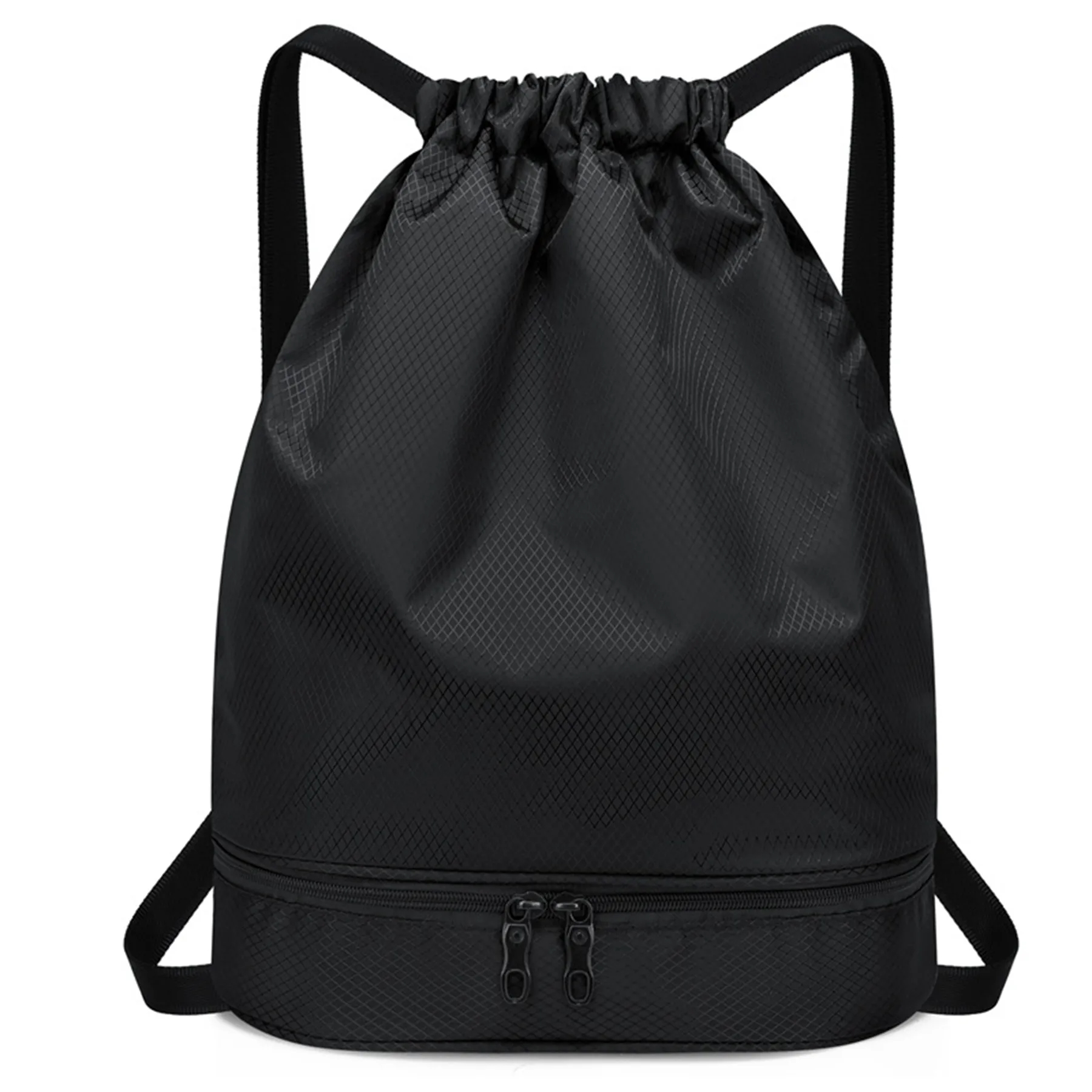 Dry Wet Drawstring Backpack Bag with Shoe Compartment 7