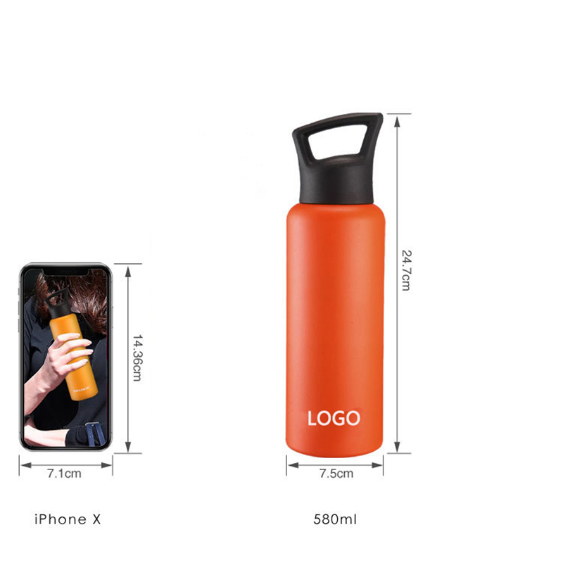 580ml Outdoor Double-Layer Vacuum Insulation Bottle 304 4
