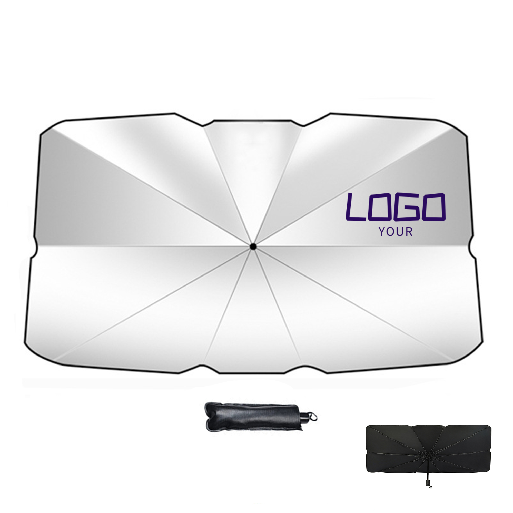 Custom Car Windshield Umbrella 2