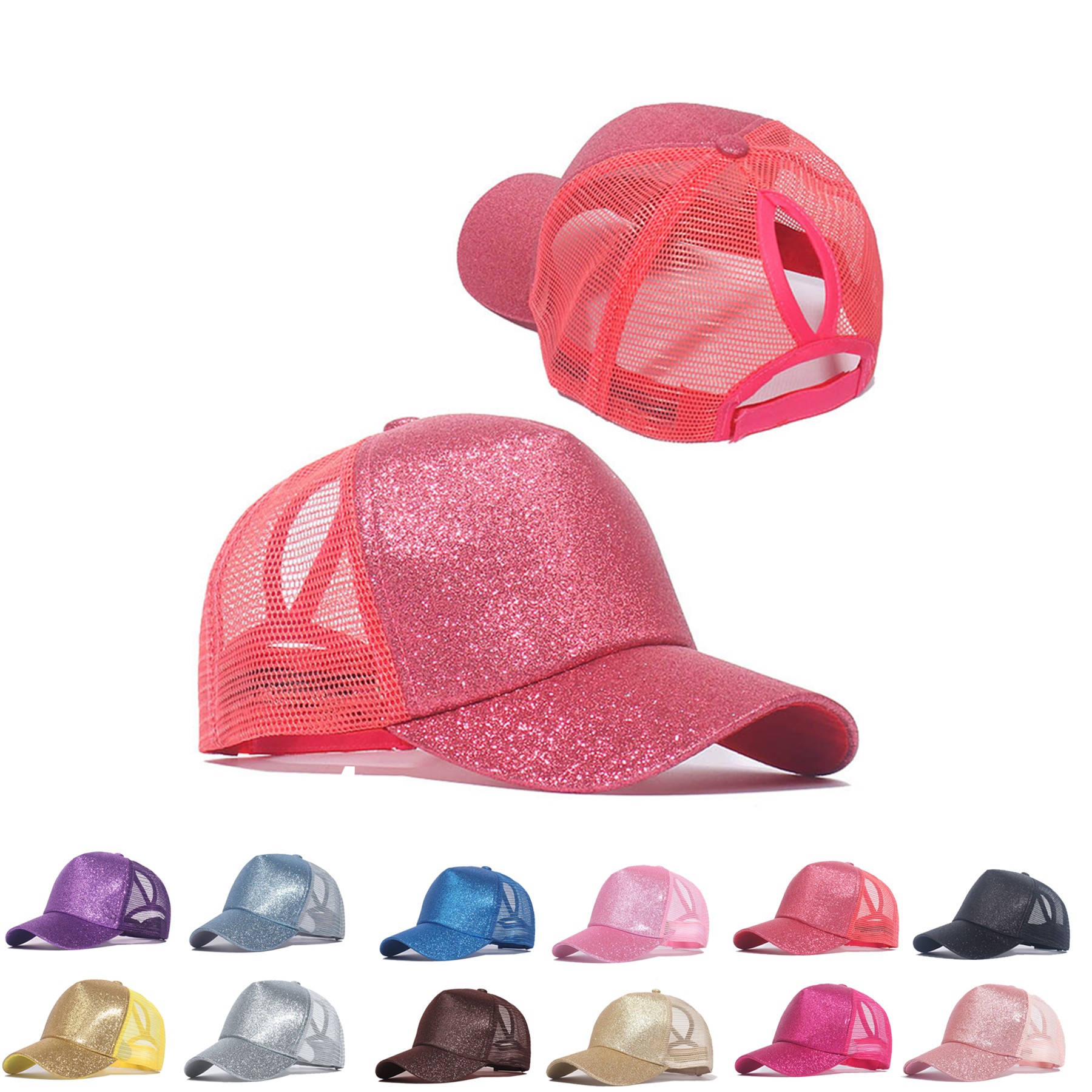 Shiny Ponytail Hat 2