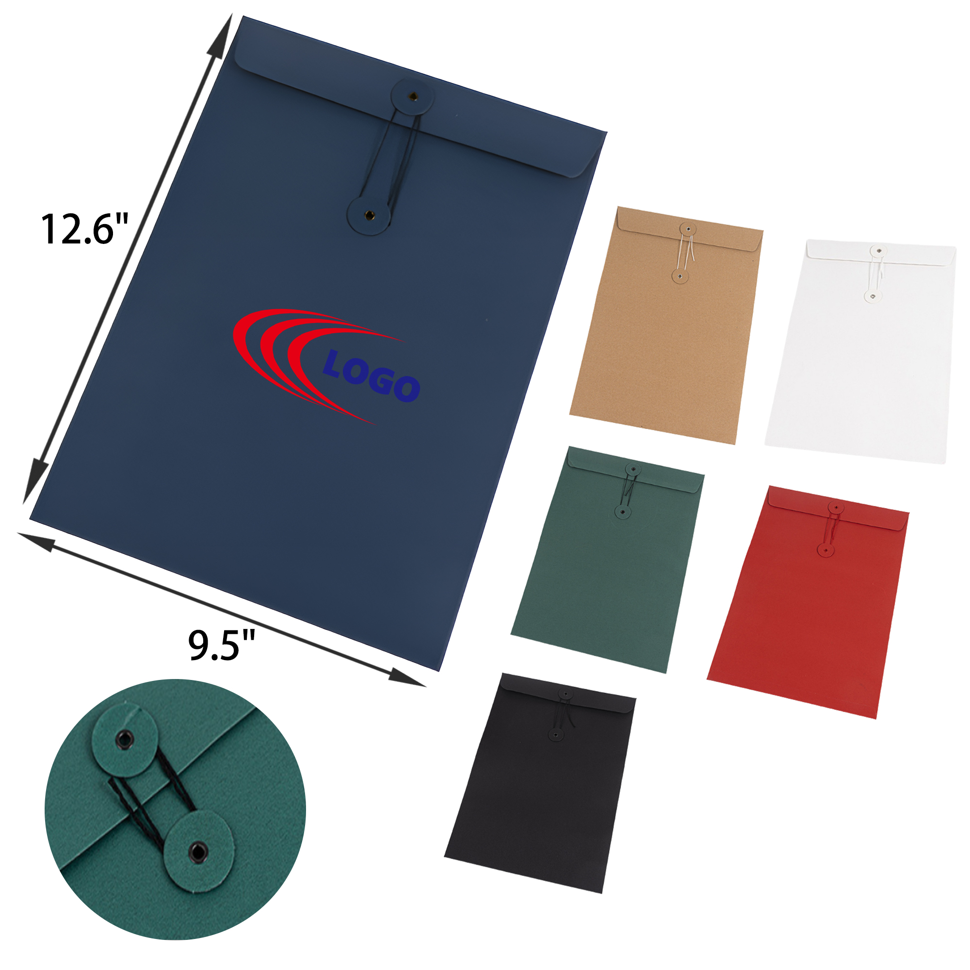 Versatile A4 Kraft Paper Folder Document Bag 8