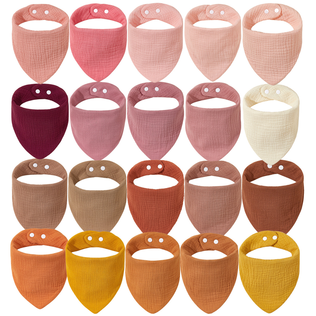 Cotton Baby Drool Bibs 12