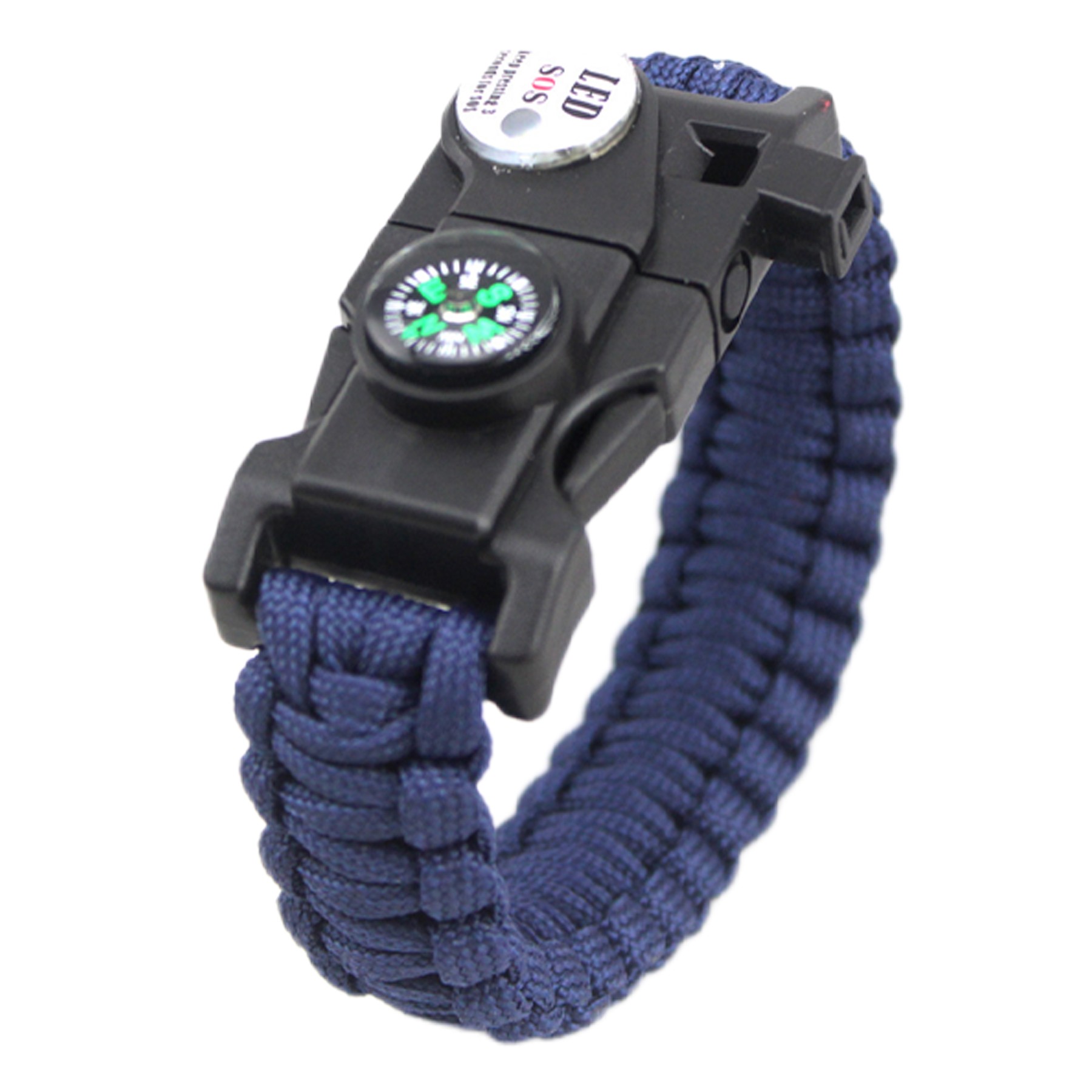 8-In-1 Mountaineering Survival Bracelet W/ Paracord 3