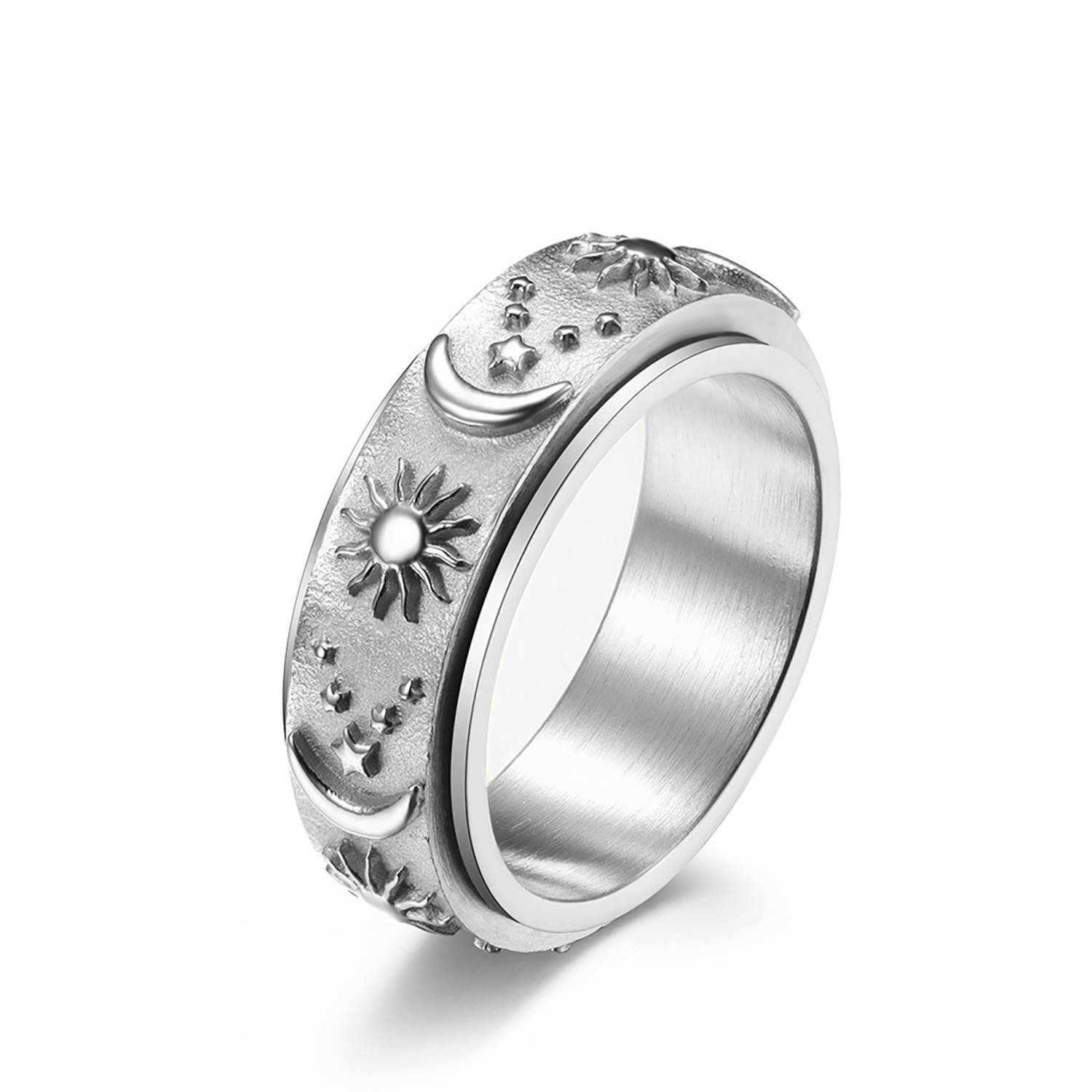 Rotatable Stainless Steel Anxiety Relief Ring 1