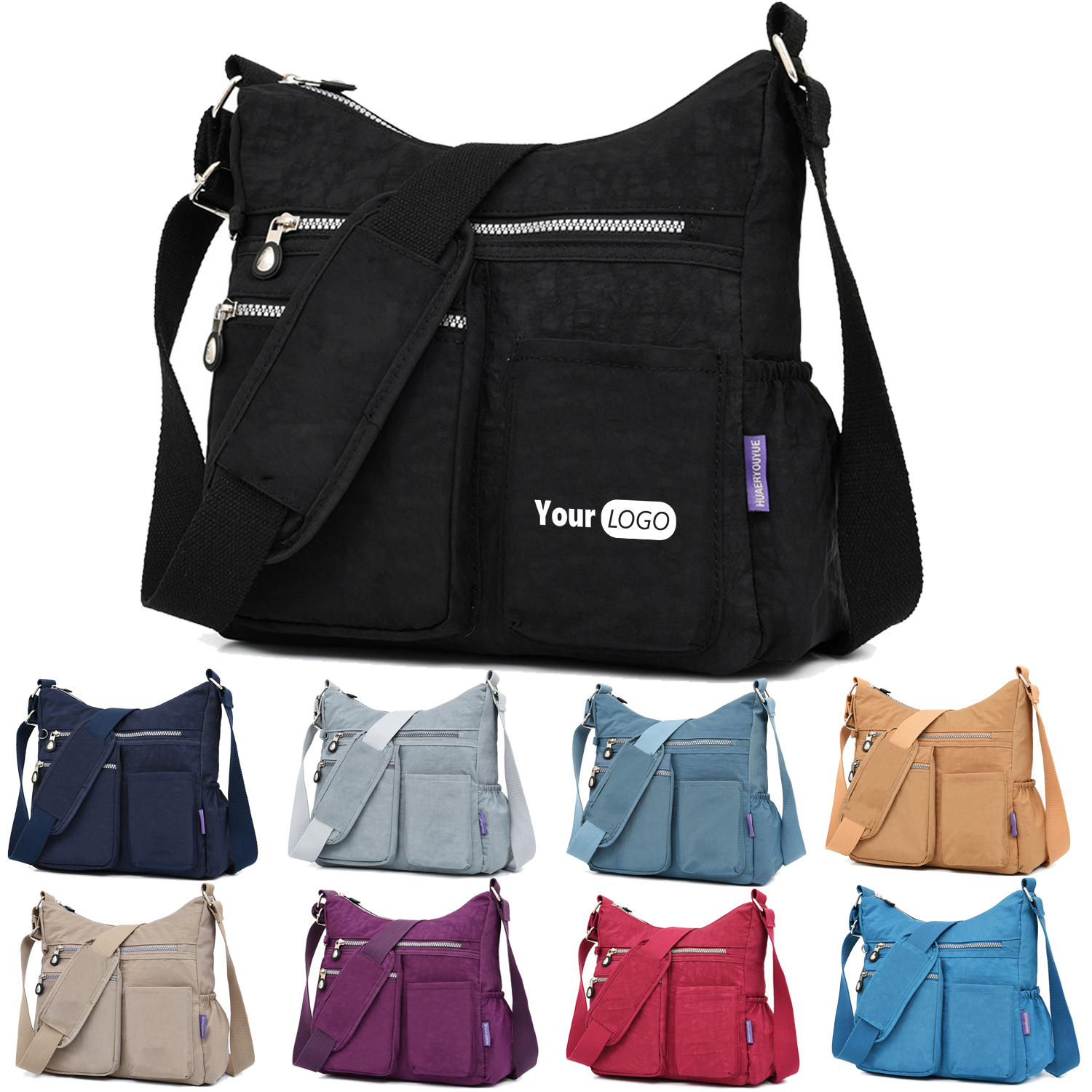 Crossbody Bag with Theft RFID Pocket-Women Lightweight Purse 12