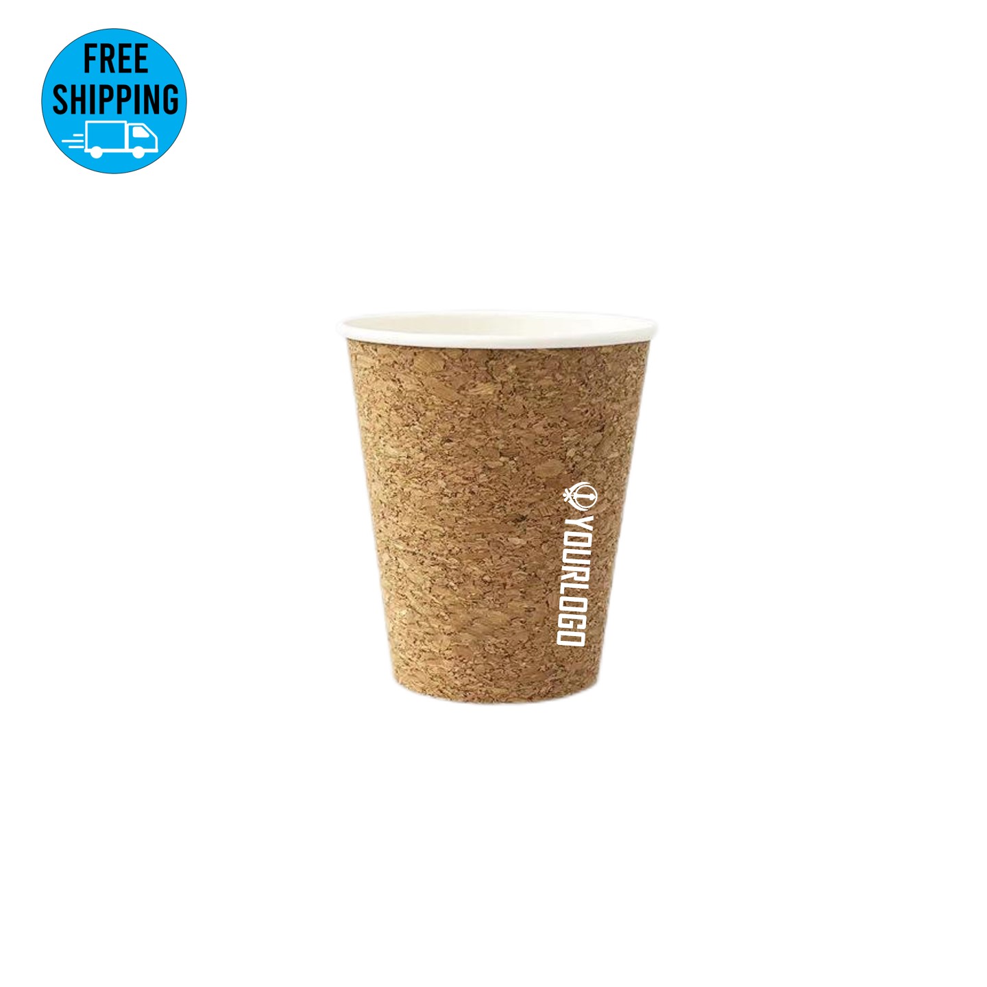 8oz cork disposable Paper Coffee Cup 2
